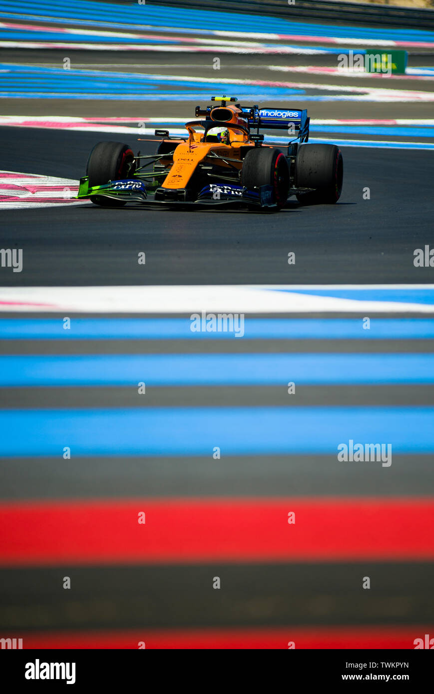 21 juin 2019, l'Automobile du Circuit Paul Ricard, Le Castellet, Marseille, France ; FIA Formula 1 Grand Prix de France, des sessions de pratique ; Lando Norris Banque D'Images