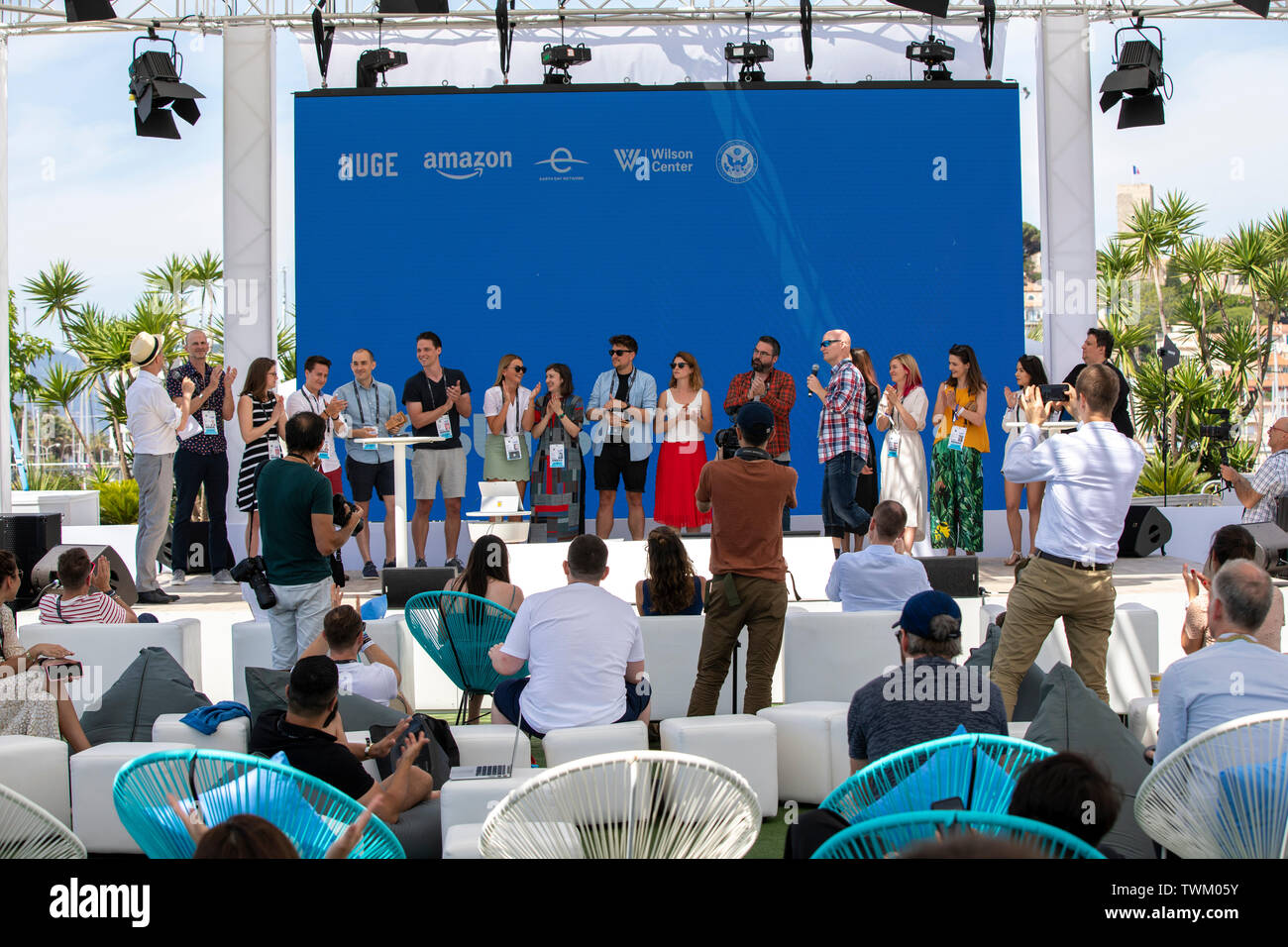 Cannes, France, 21 juin 2019, Hackathon, Vivre à en juger à la ronde finale - Festival de Cannes Lions Festival International de la créativité © ifnm / Alamy Live News Banque D'Images