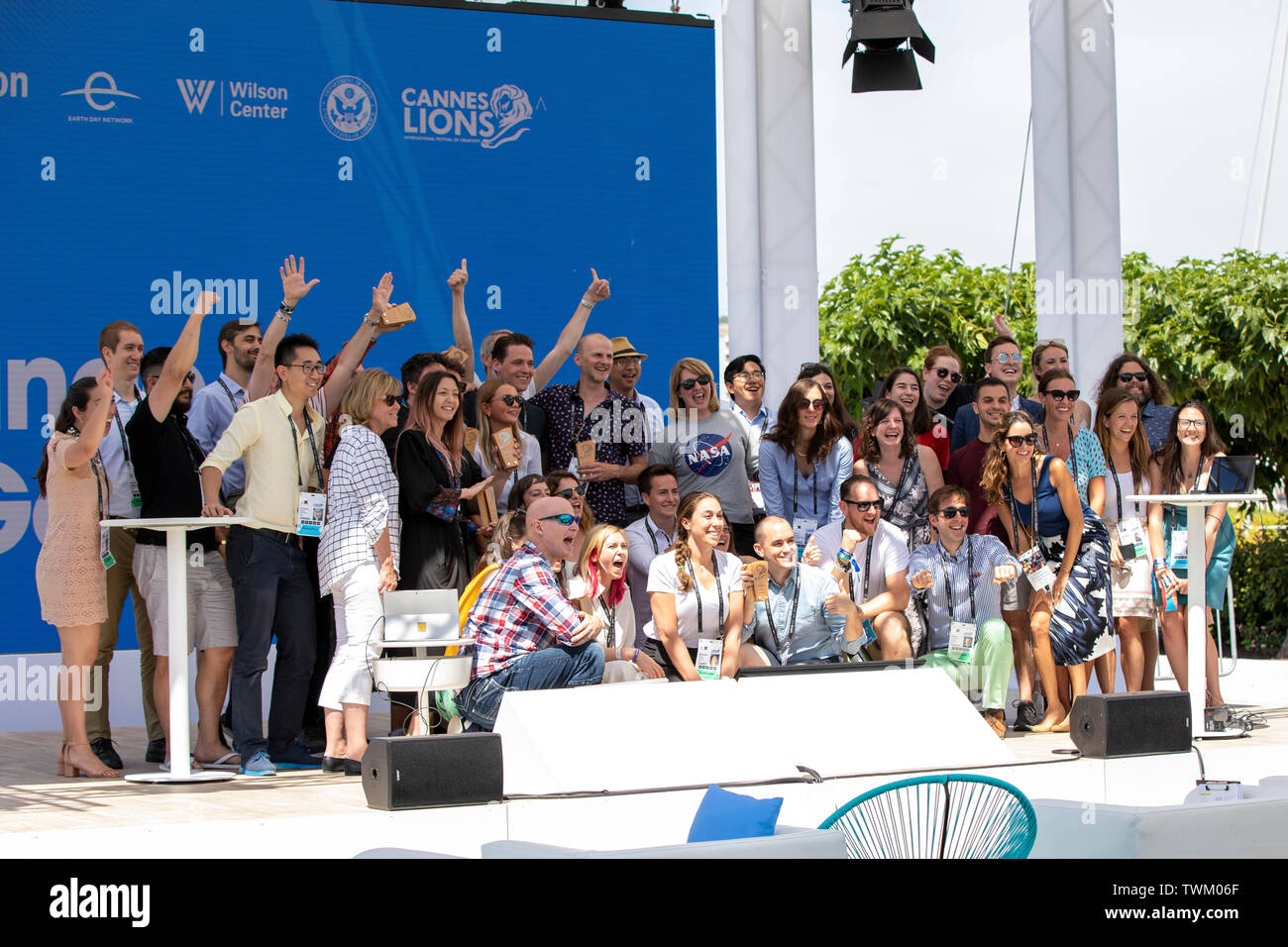 Cannes, France, 21 juin 2019, Hackathon, Vivre à en juger à la ronde finale - Festival de Cannes Lions Festival International de la créativité © ifnm / Alamy Live News Banque D'Images