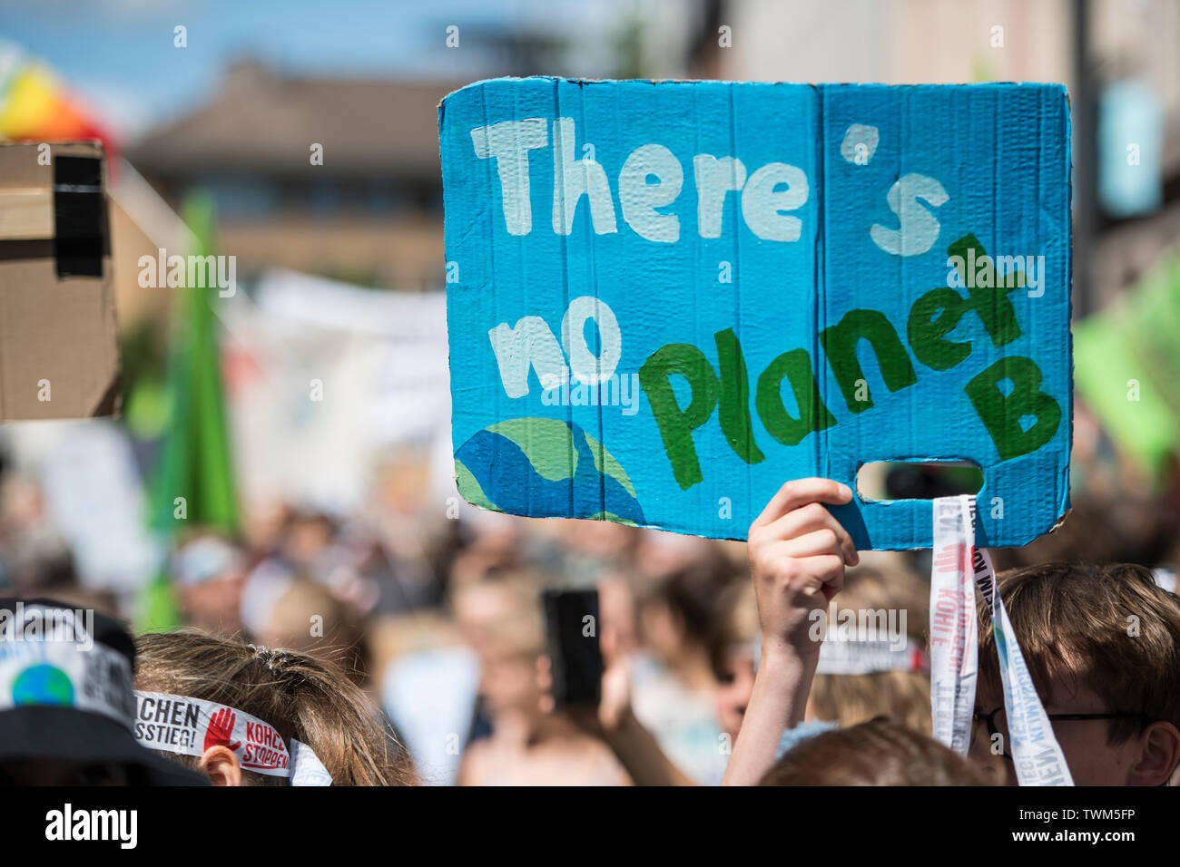 "Vendredi pour Avenir" manifestation à Aix-la-Chapelle, Allemagne à 21 de 2019. Banque D'Images