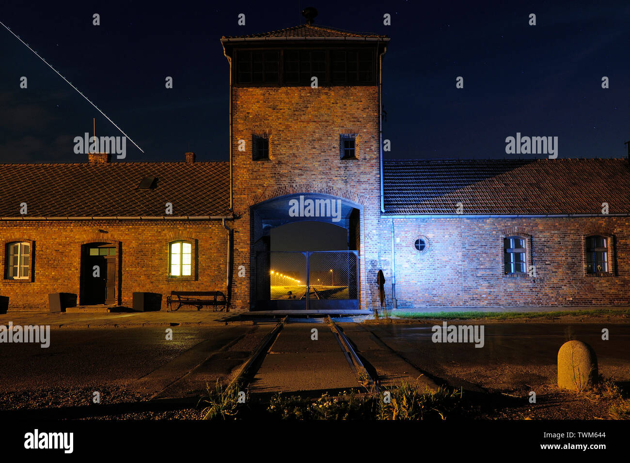 Auschwitz II - Birkenau Brzezinka, camp de la mort allemand, allemand, camp de concentration, Pologne, camp de concentration,German extermination de masse, Oświecim, Banque D'Images