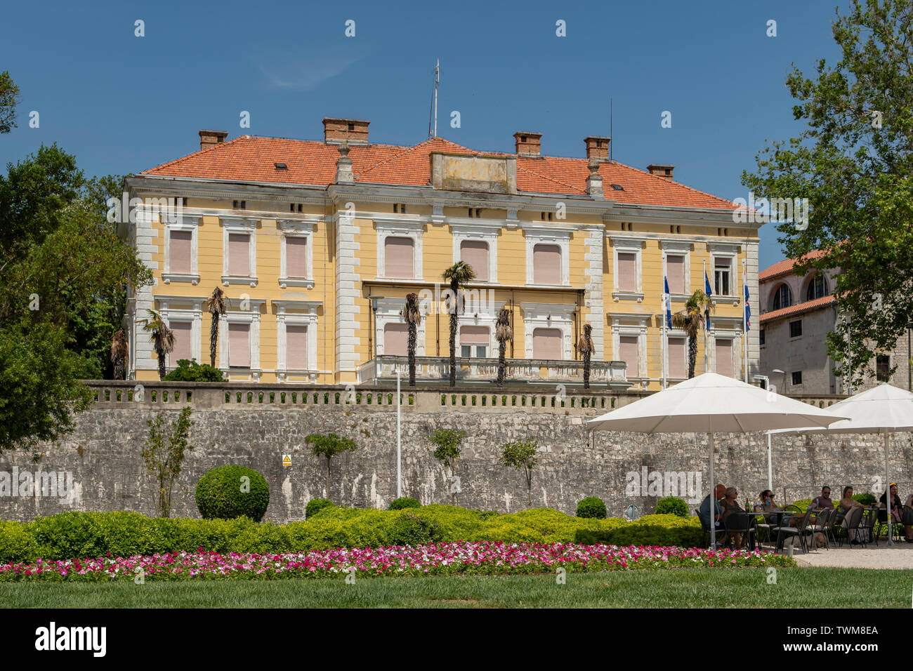 Les bureaux de comté de Zadar, Zadar, Croatie Banque D'Images