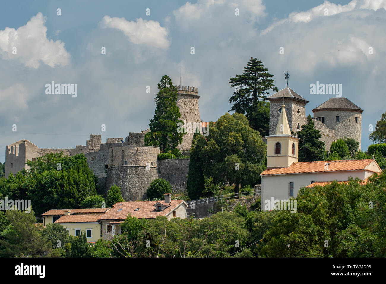 Trsat Castle, Rijeka, Croatie Banque D'Images