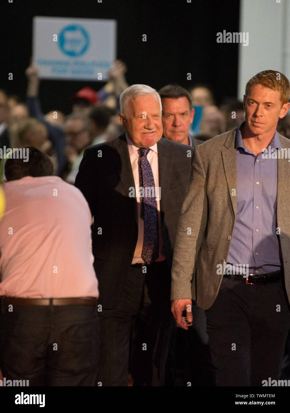 Brexit Partie rallye avec Nigel Farage et Brexit Partie candidats de partout au pays dans les élections européennes, Olympia, Londres comprend : Václav Klaus Où : London, Royaume-Uni Quand : 21 mai 2019 Credit : Wheatley/WENN Banque D'Images