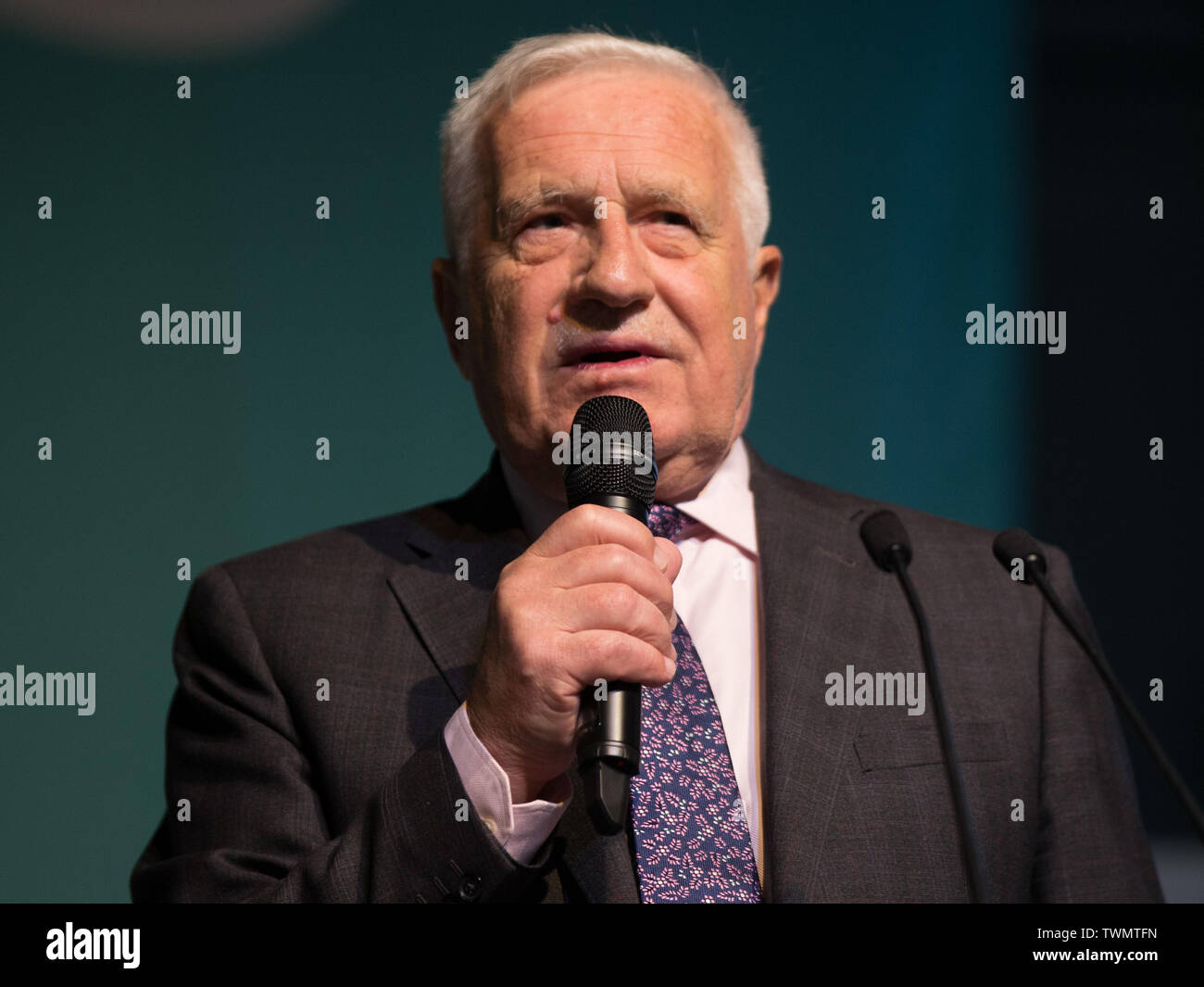 Brexit Partie rallye avec Nigel Farage et Brexit Partie candidats de partout au pays dans les élections européennes, Olympia, Londres comprend : Václav Klaus Où : London, Royaume-Uni Quand : 21 mai 2019 Credit : Wheatley/WENN Banque D'Images