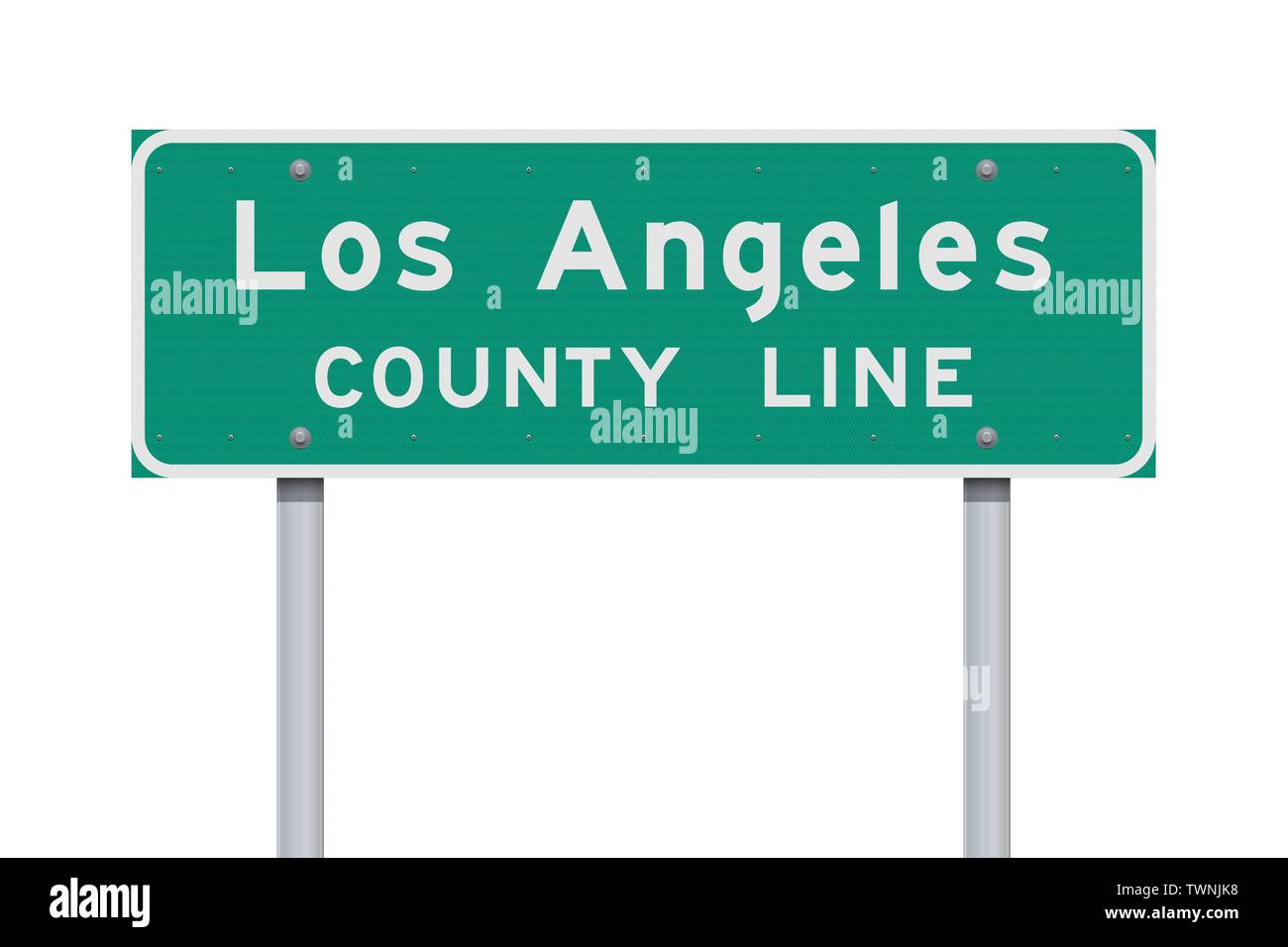 Vector illustration de la Los Angeles County Line Road sign Illustration de Vecteur