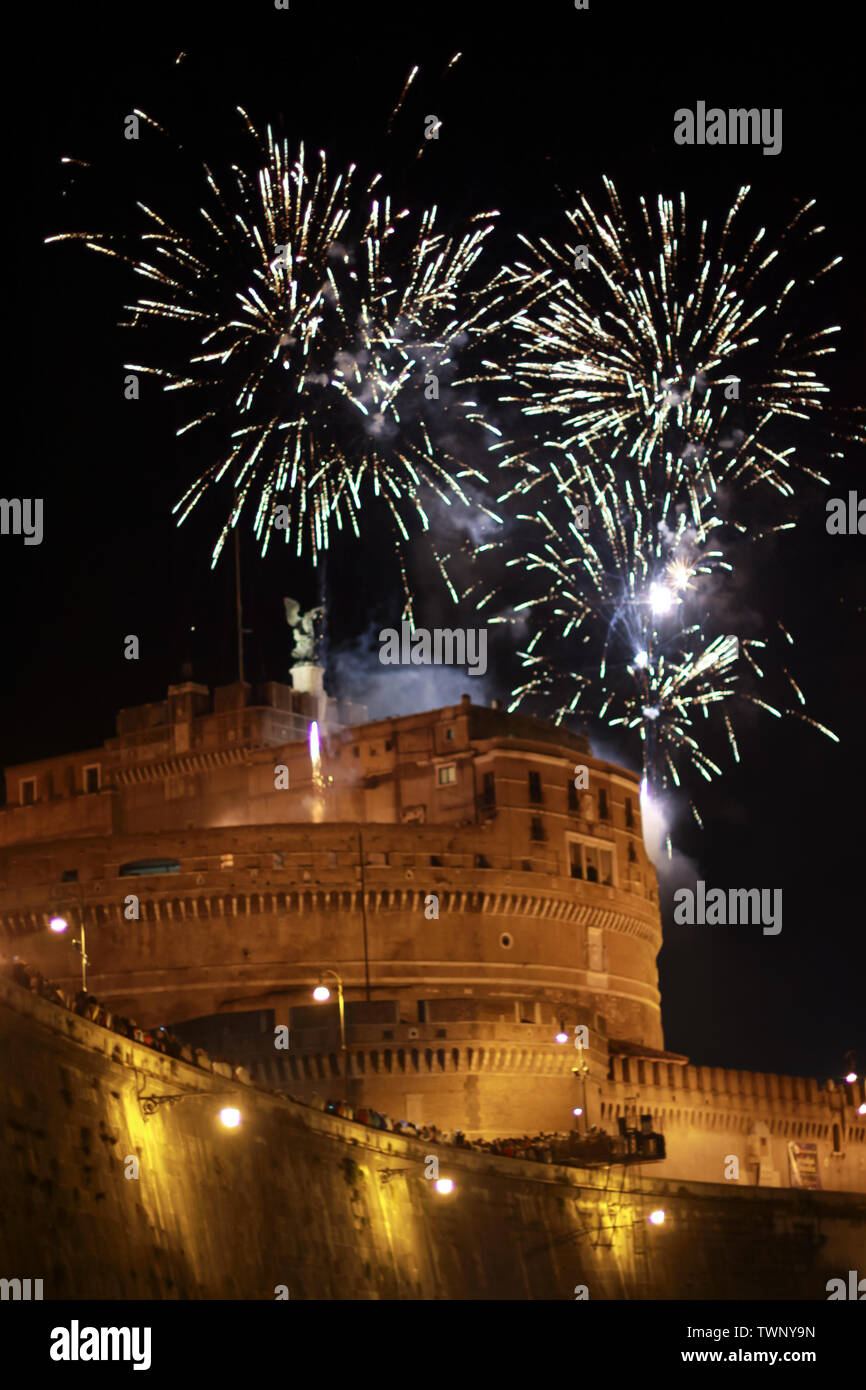 Fête de Saint Pierre et Paul, Rome Castel Sant'Angelo Banque D'Images