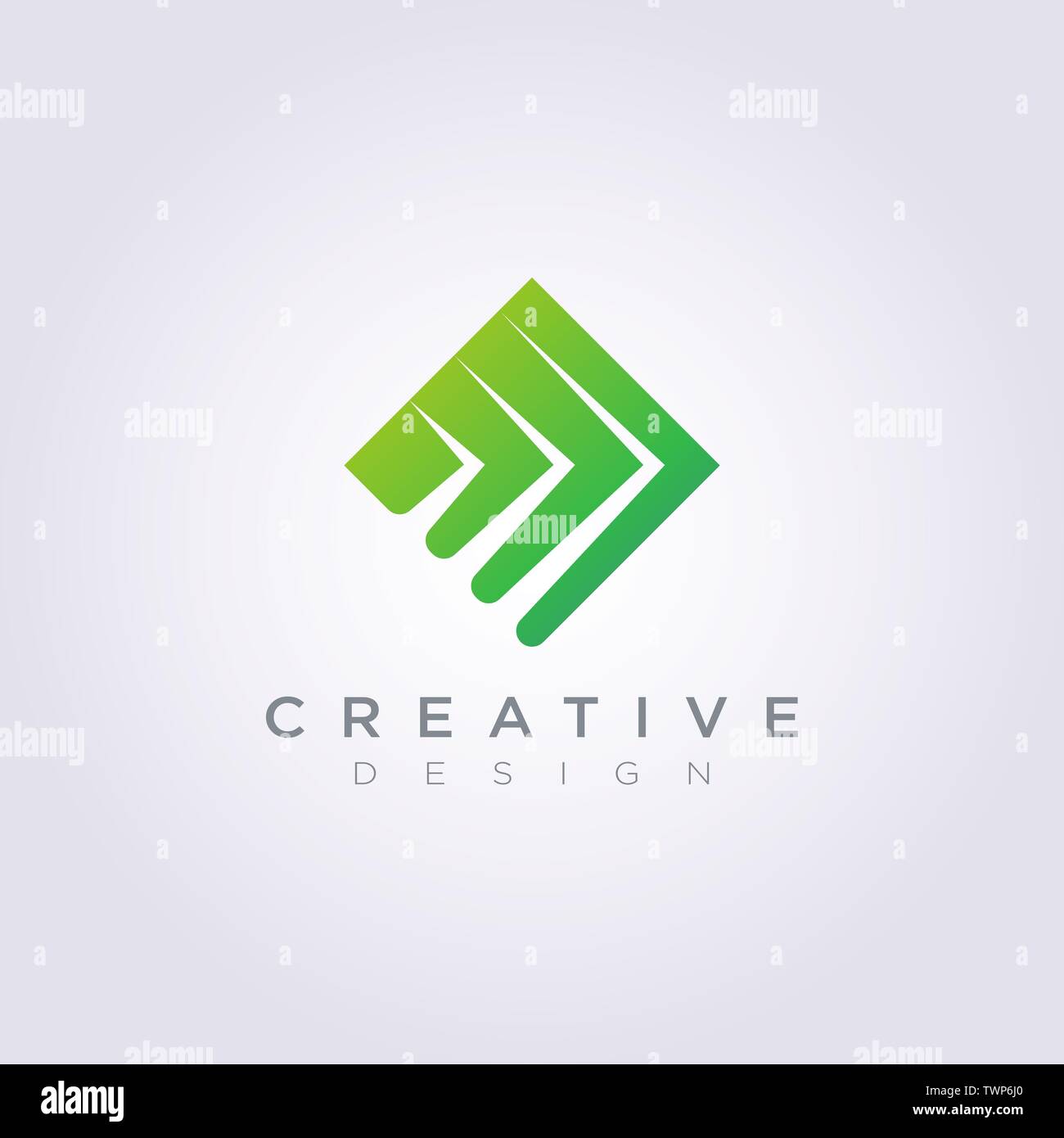 Carré avec style technologique Vector Illustration Design Clipart Logo Symbol Modèle. Illustration de Vecteur