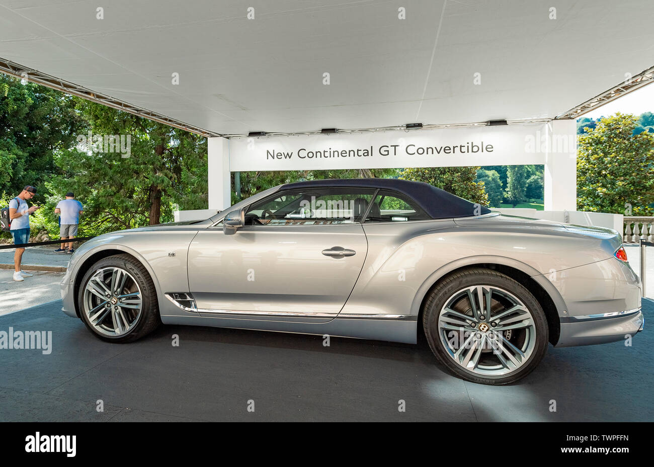 Turin, Piémont, Italie. 22 juin 2019. Italie Piémont Turin Valentino Auto Show 2019 - Nouveau Bentley Continental GT Cabriolet Crédit : Realy Easy Star/Alamy Live News Crédit : Realy Easy Star/Alamy Live News Banque D'Images