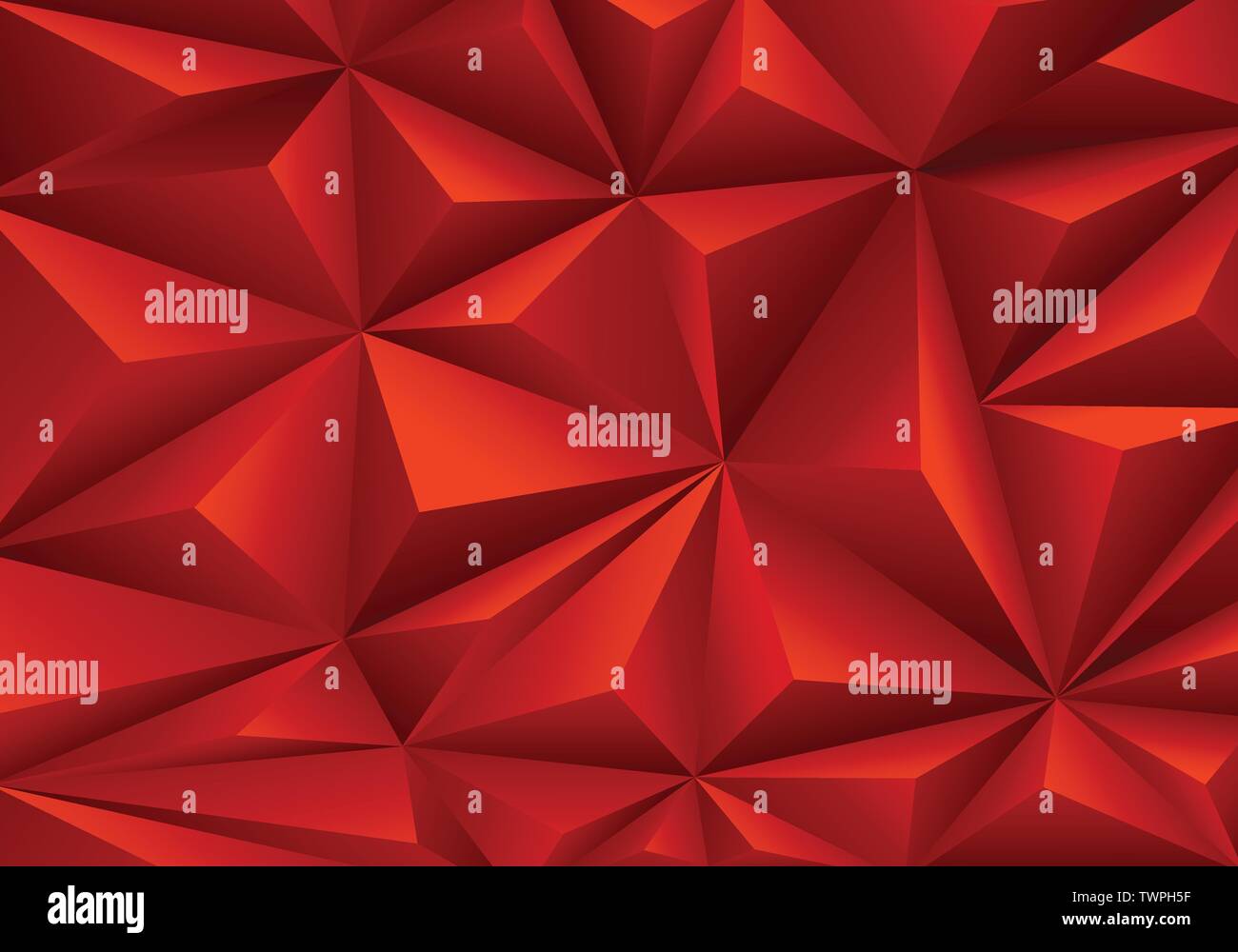 Illustration vectorielle de texture d'arrière-plan de motif polygone triangle rouge abstrait. Illustration de Vecteur