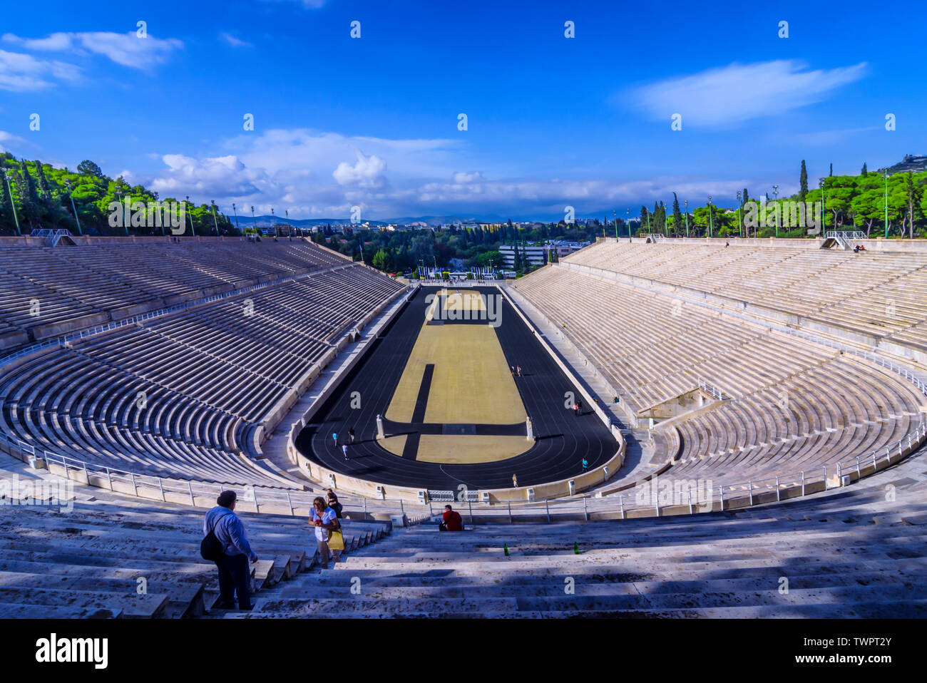 Athènes, Attique / Grèce - 29 octobre 2018 : le Stade Panathénaïque Kallimarmaro ou. Elle a accueilli la cérémonie d'ouverture et de clôture de l'ère moderne Banque D'Images