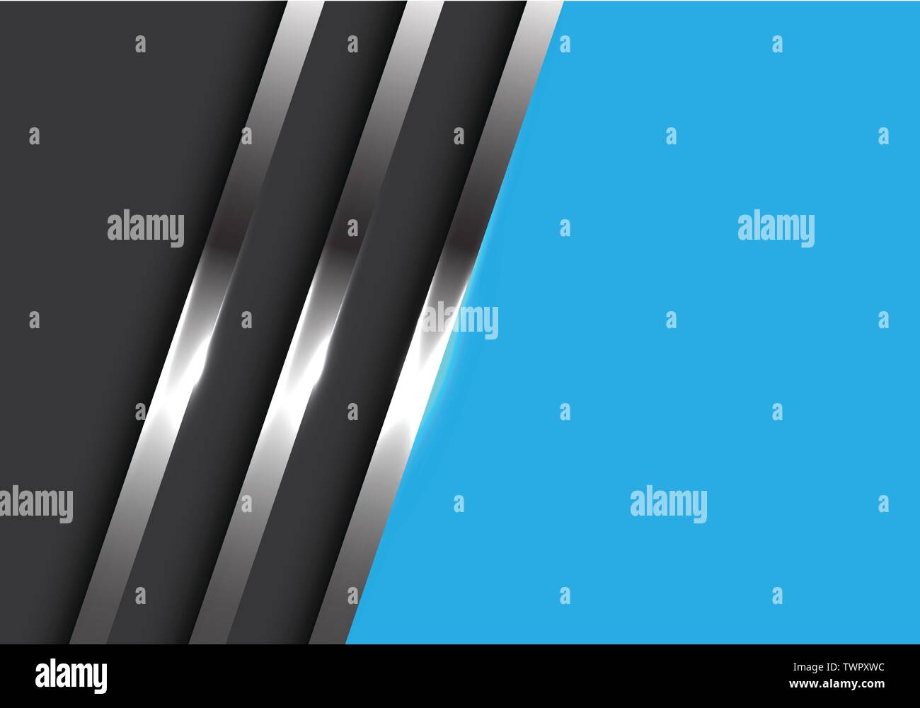 Résumé des conduites métalliques sur gris avec un espace blanc bleu moderne design futuristic background vector illustration. Illustration de Vecteur