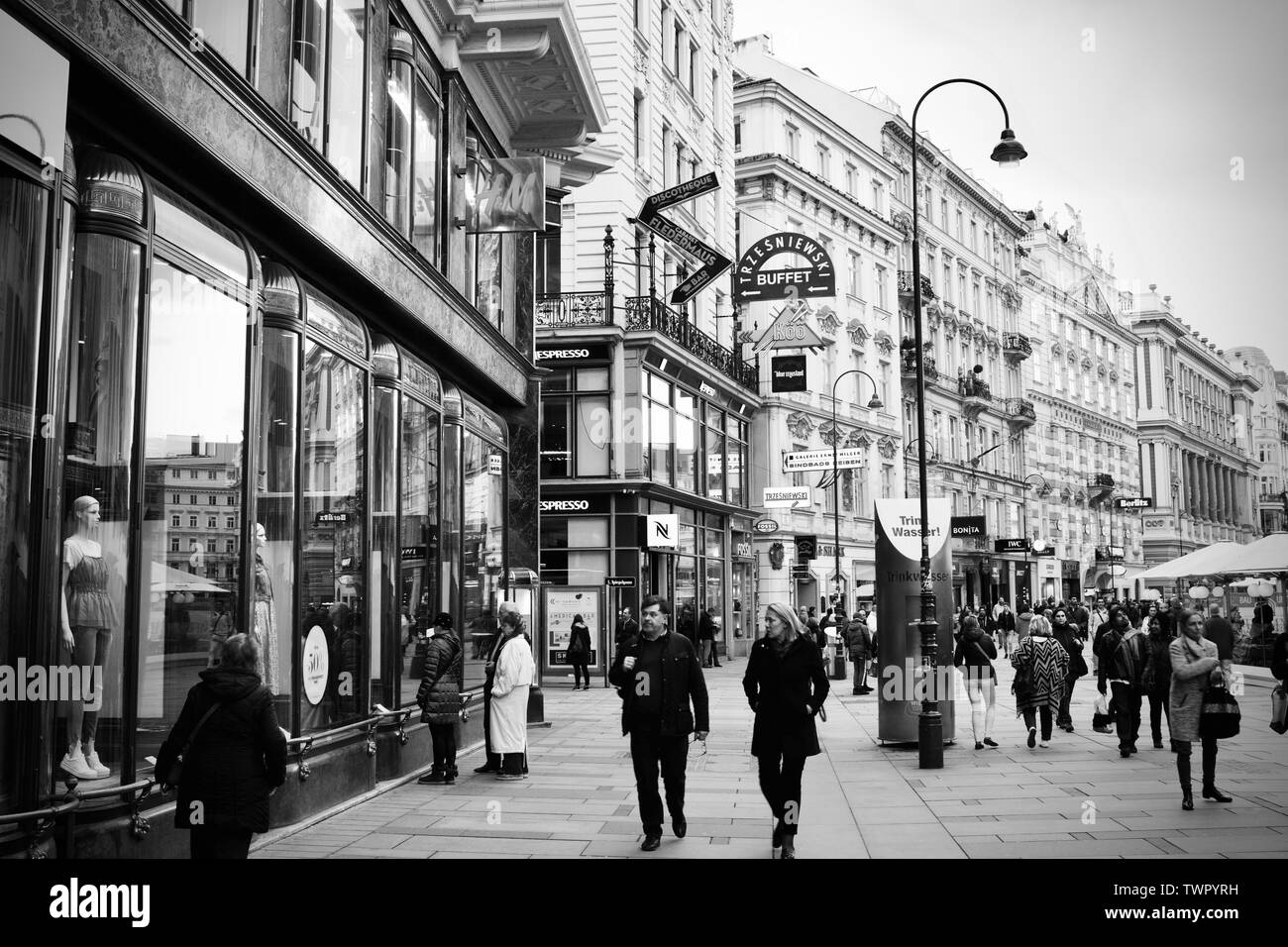 Les rues de Wien Banque D'Images