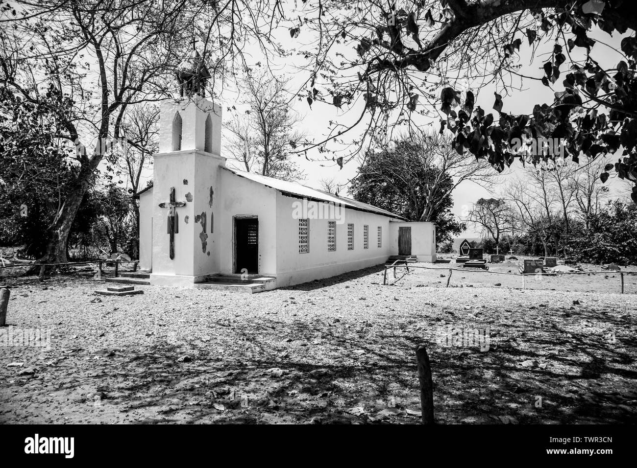 Une vieille église en Nkhota-Kota, Malawi Banque D'Images
