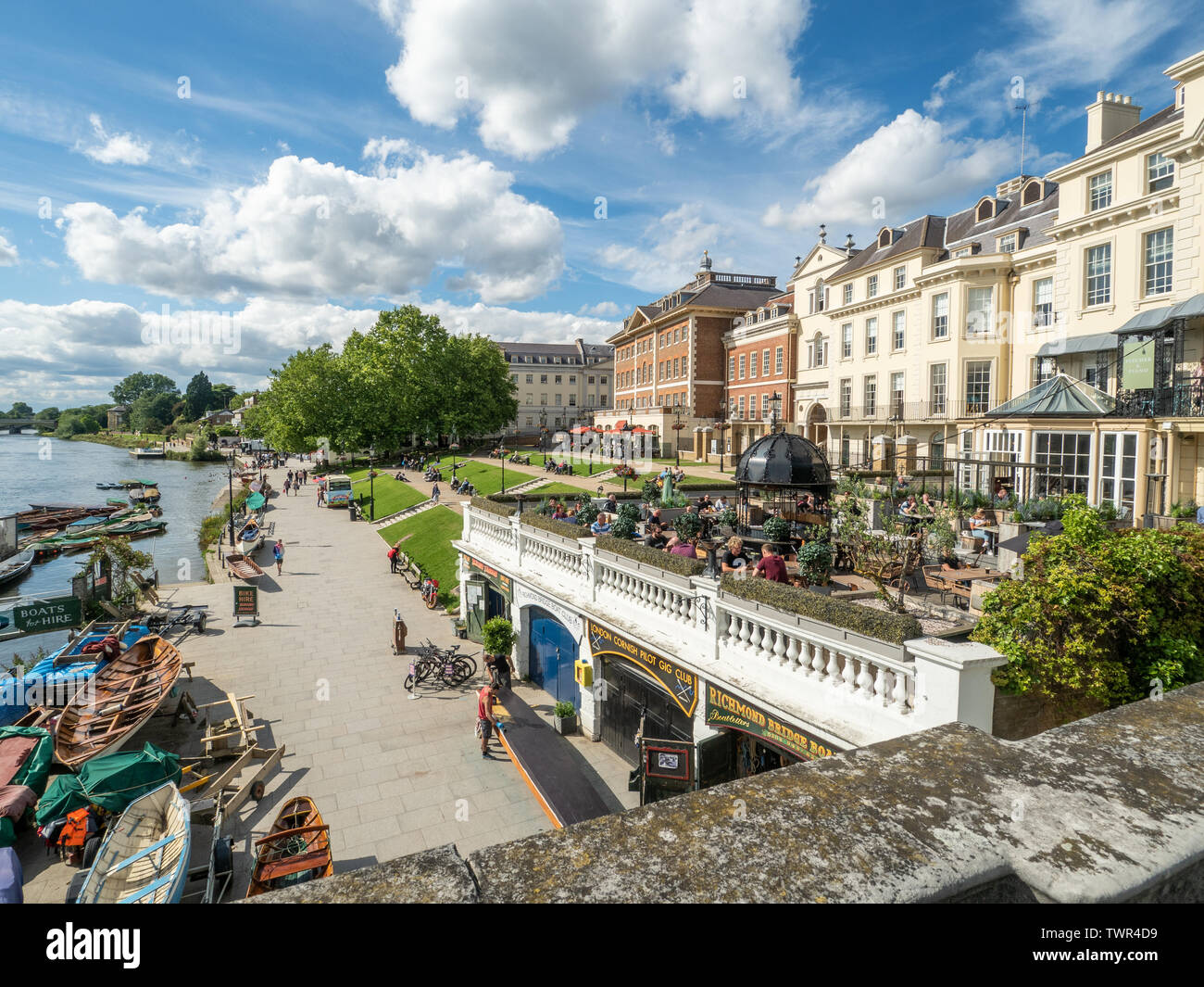 Richmond upon Thames, un quartier de Londres SW de la ville. Banque D'Images