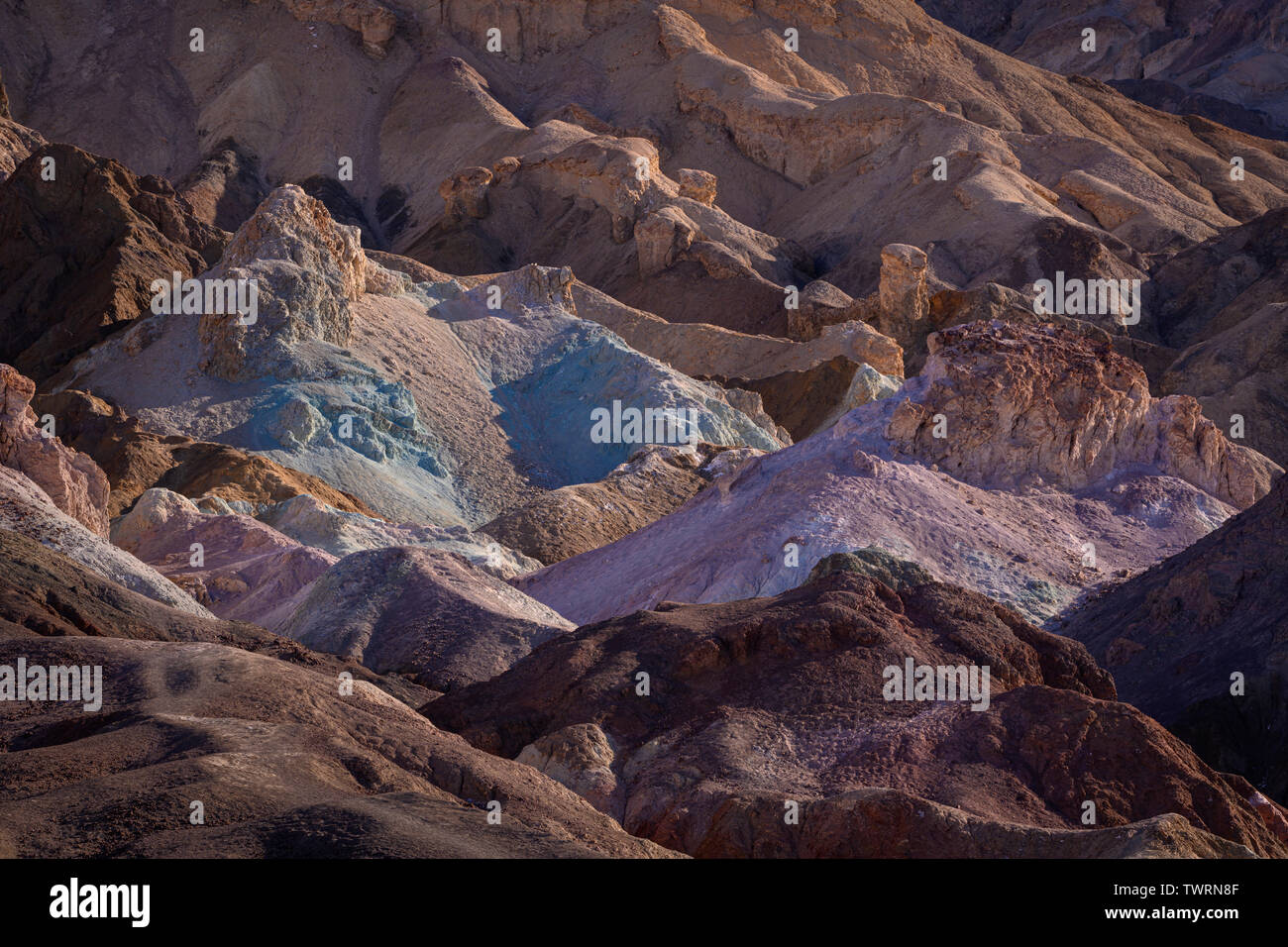 La palette de l'artiste, Death Valley National Park, en Californie. Banque D'Images