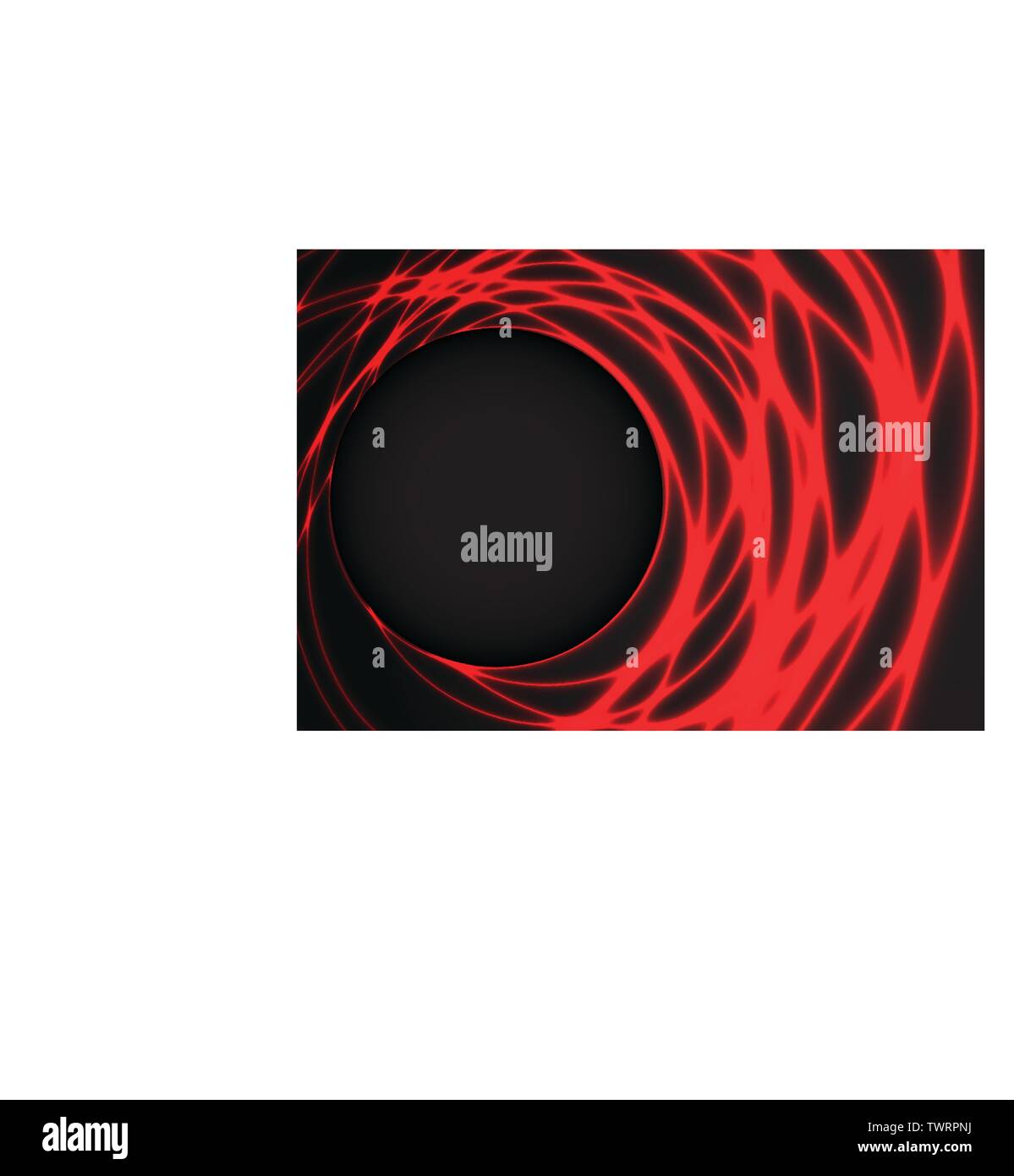 Abstract red light weave sur fond noir illustration vectorielle. Illustration de Vecteur