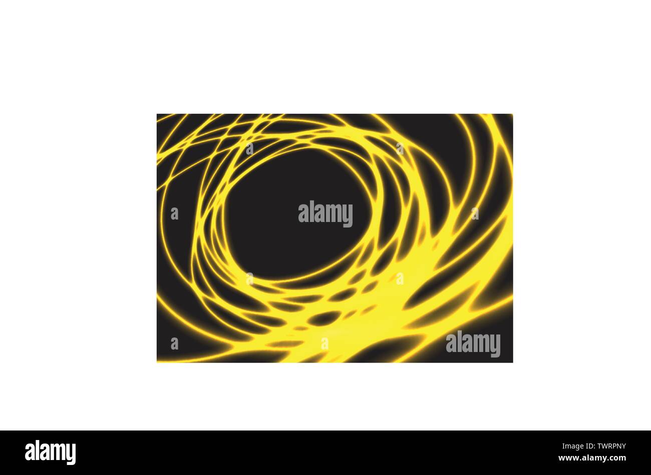 Résumé voyant jaune sur fond noir tissu illustration vectorielle. Illustration de Vecteur