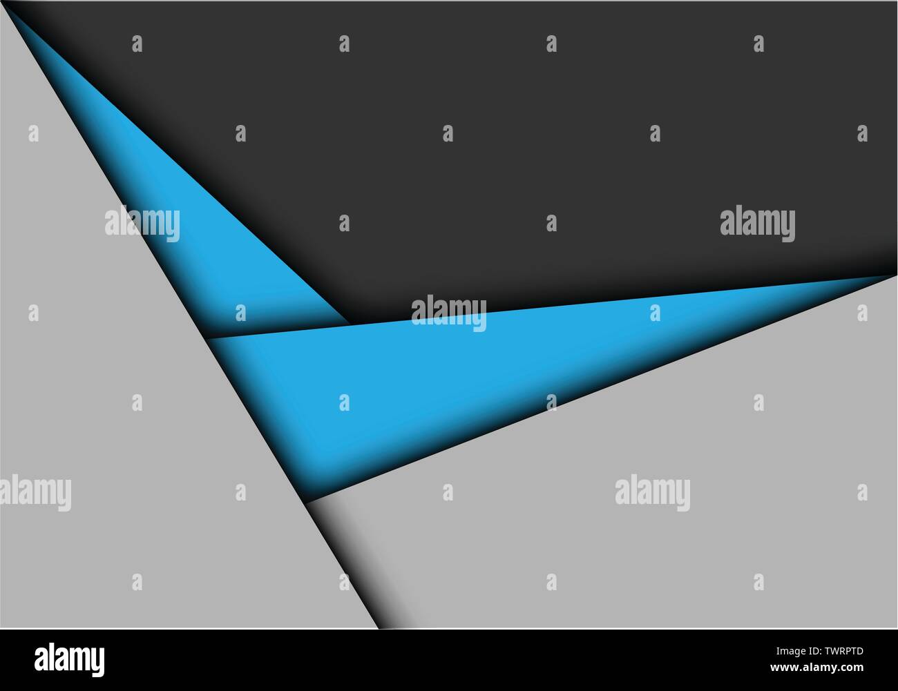 Triangle gris bleu abstrait moderne design flèche futuristic background vector illustration. Illustration de Vecteur