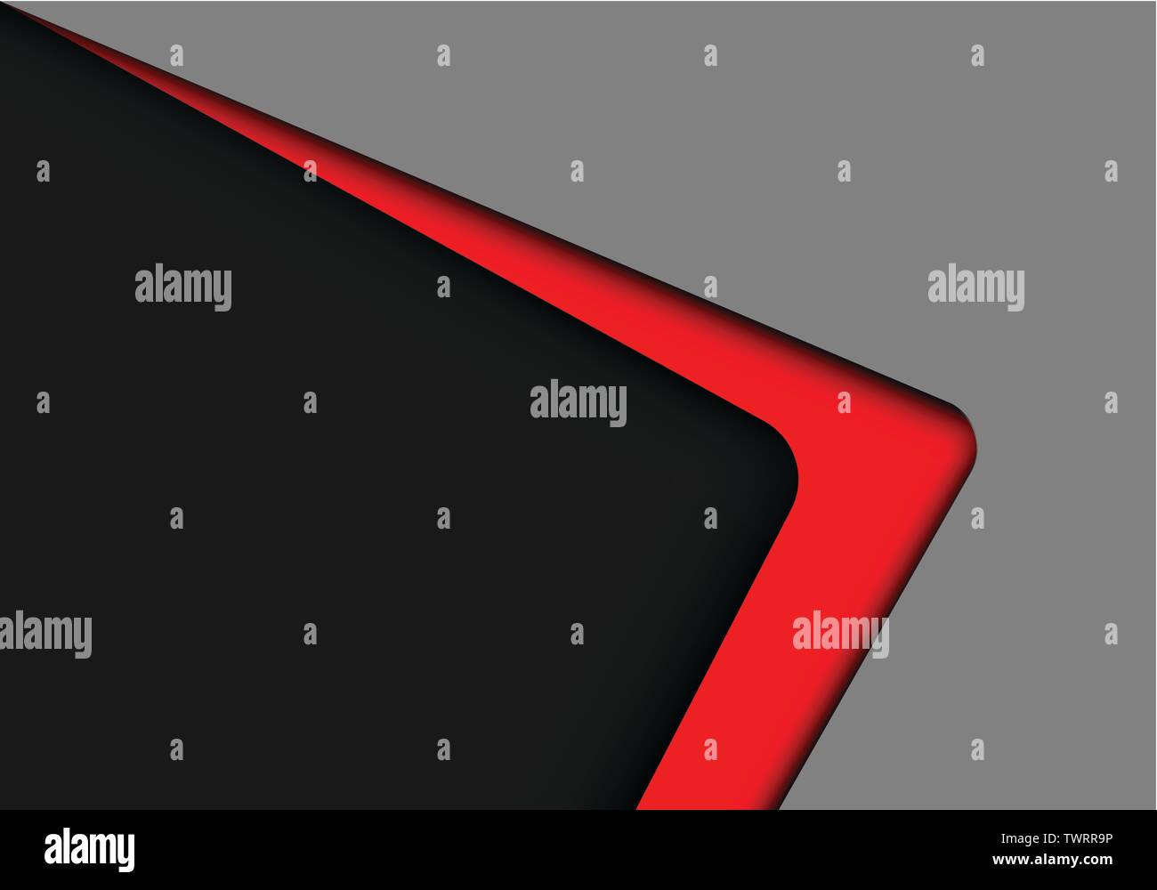 Abstract flèche rouge direction se chevauchent sur gris moderne design futuristic background vector illustration. Illustration de Vecteur