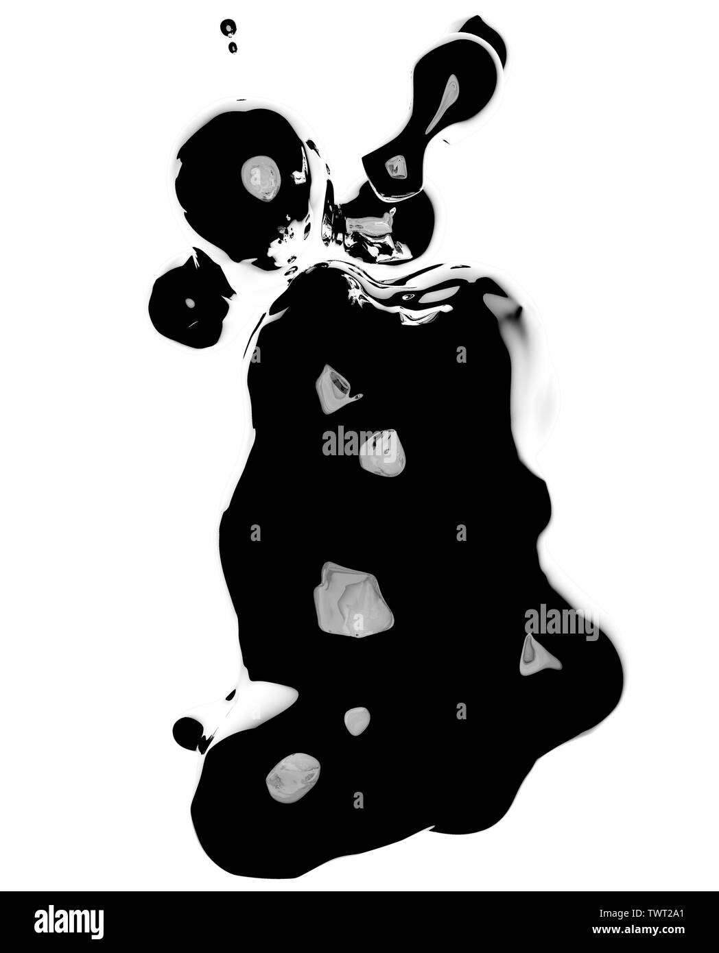 Résumé fond liquide noir et blanc.Il peut être utilisé pour les affiches, cartes, dépliants, brochures, magazines et toute sorte de couvrir Banque D'Images