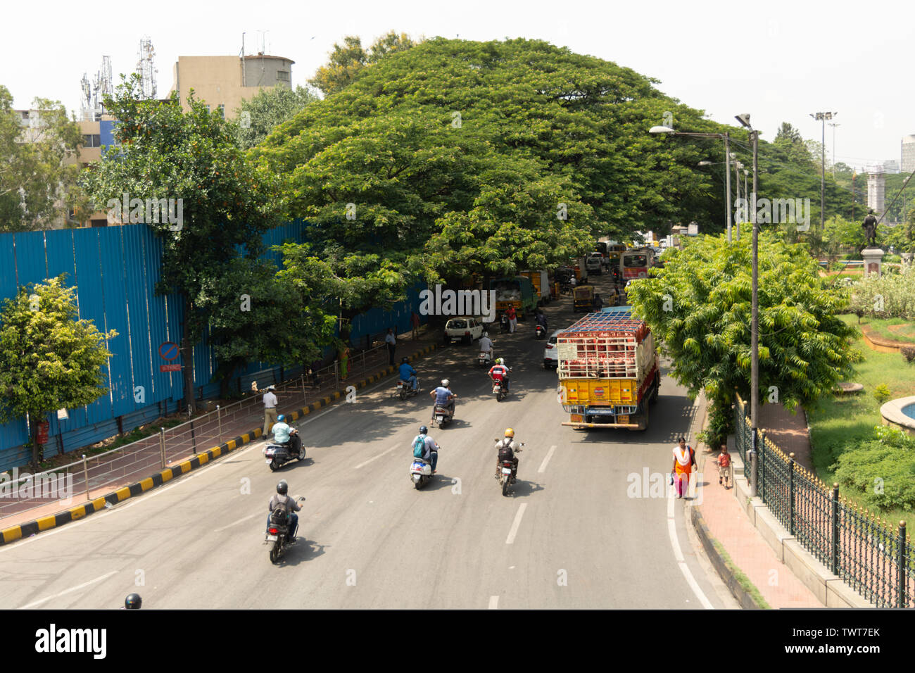 Bangalore, Karnataka, India-June 04 2019 : ville de Bangalore la circulation près de ville, Bangalore, Inde Banque D'Images