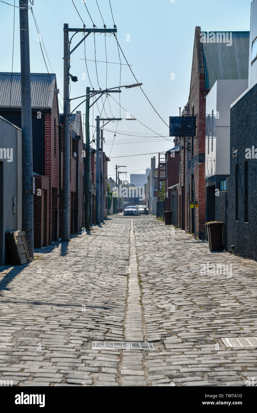 Galets Bluestone Lane Albert Park Melbourne Australie Victoria Banque D'Images