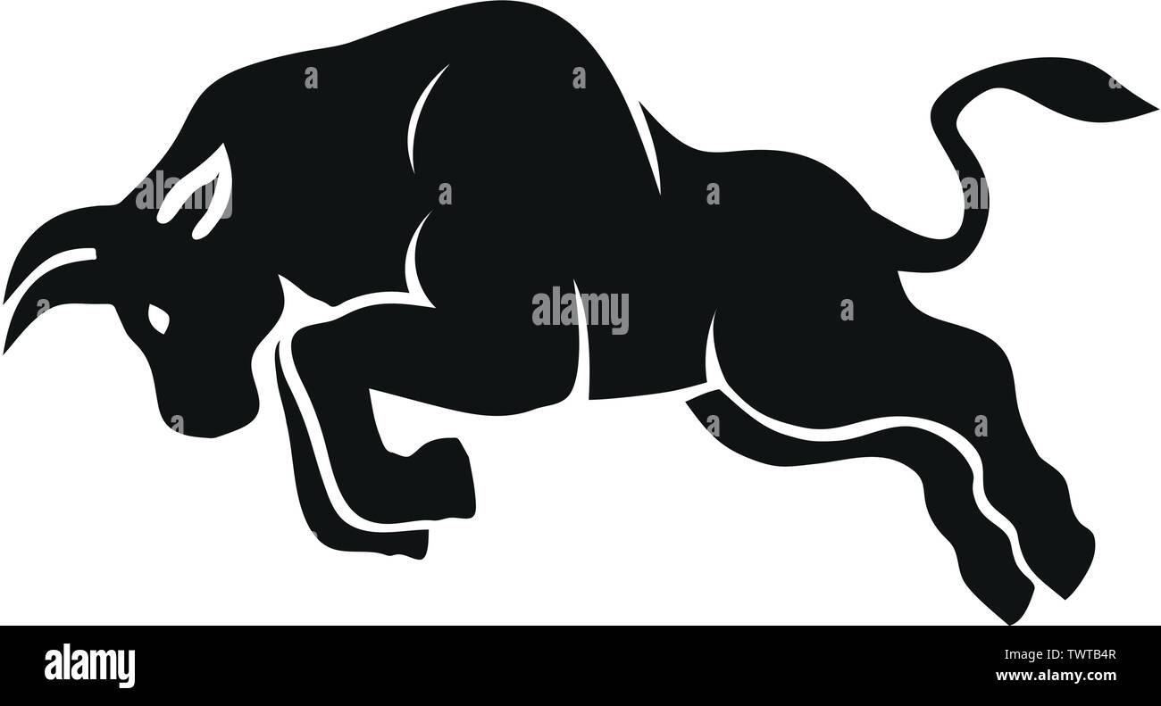 Forte de création logo bull vector illustration Illustration de Vecteur