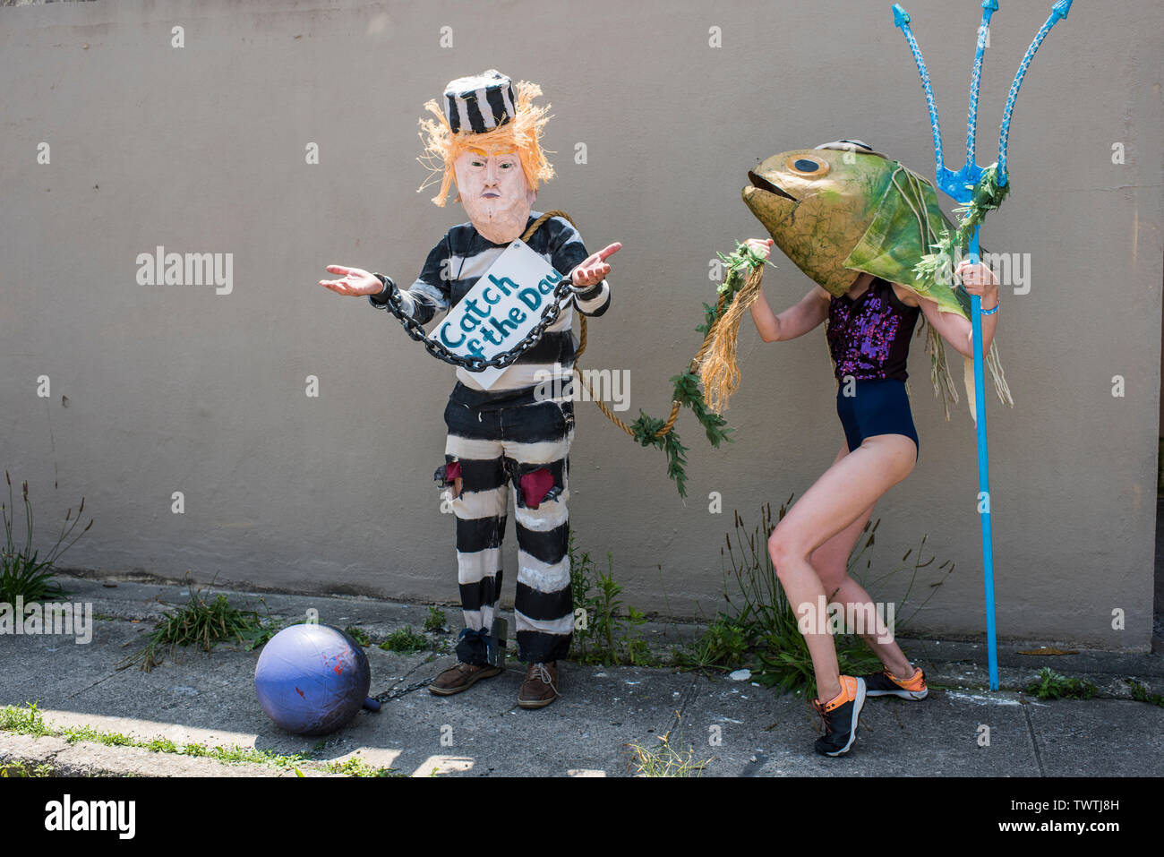 Brooklyn, New York - juin, 22, 2019 : 37e parade annuelle de sirène, Coney Island Banque D'Images