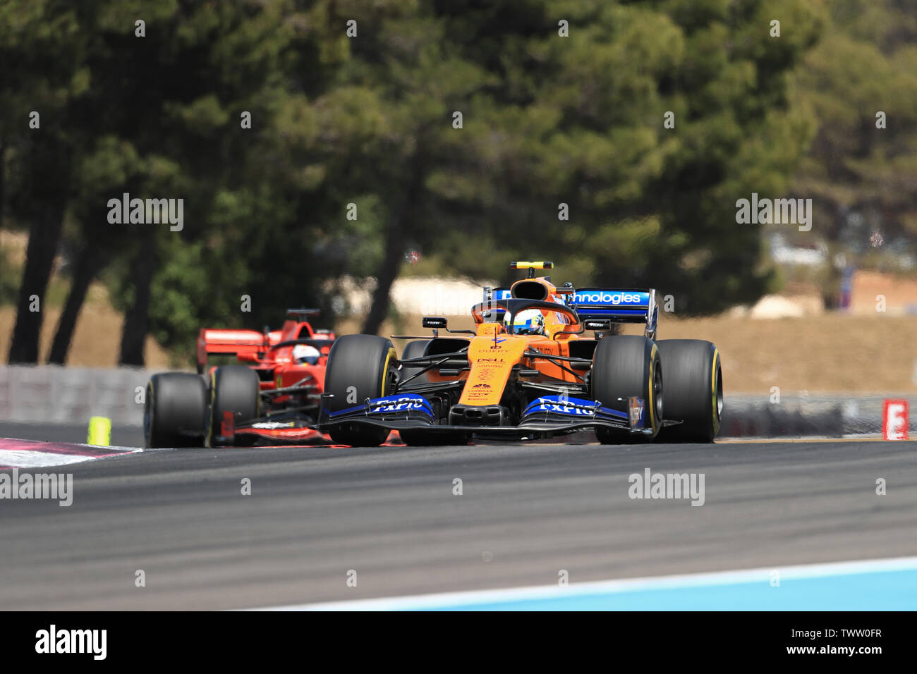 Marseille, France. 23 Juin, 2019. Automobile Circuit Paul Ricard, Le Castellet, Marseille, France ; FIA Formula 1 Grand Prix de France, la Journée de la course ; McLaren, Lando Norris : Action Crédit Plus Sport Images/Alamy Live News Banque D'Images