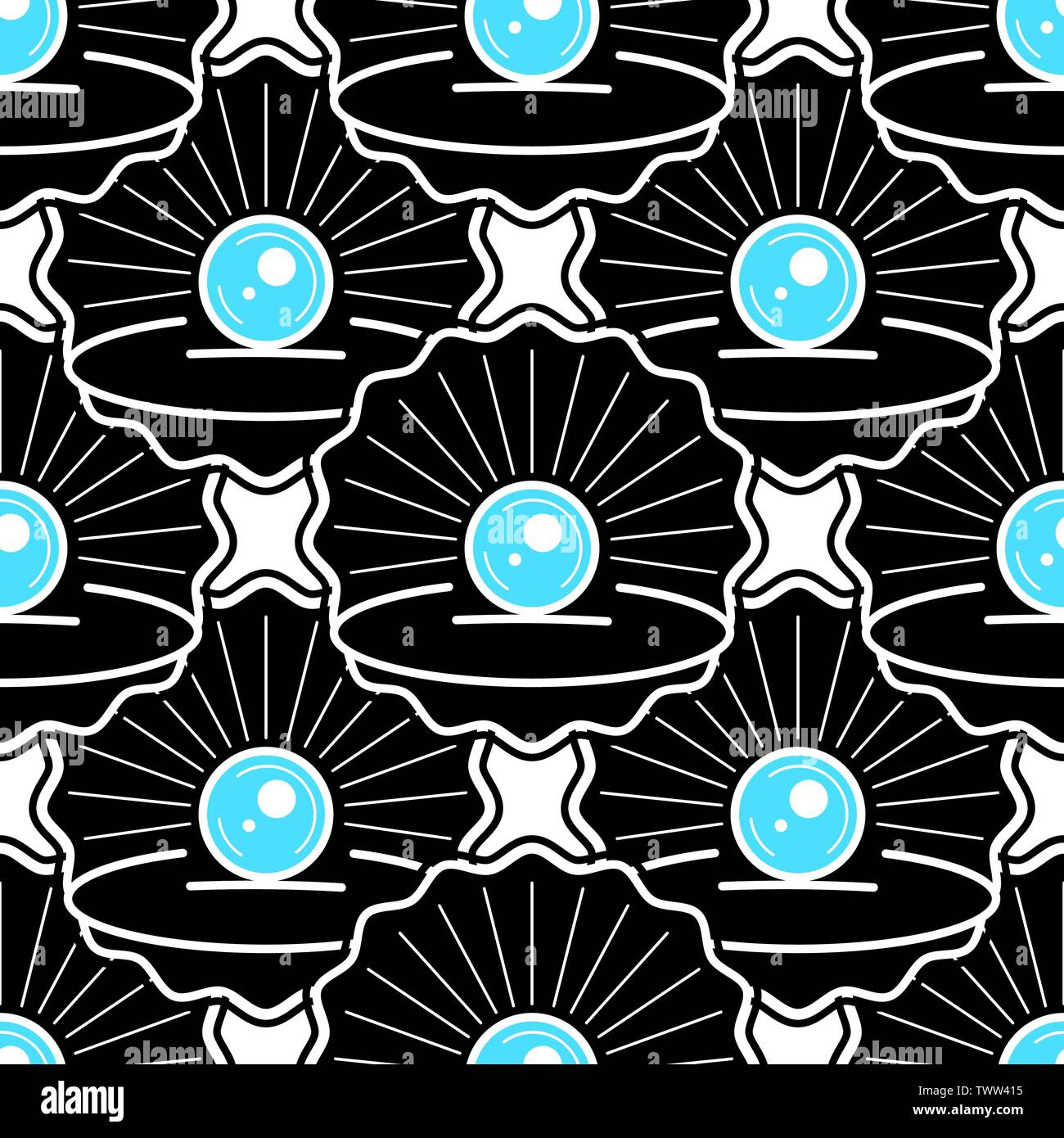 Avec motif transparent peau Cute Pearl prêt pour votre conception, carte de Vœux, Illustration de Vecteur