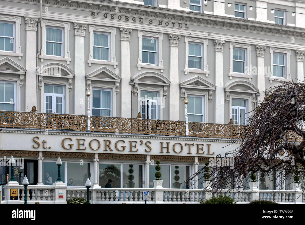 St George's Hotel à Llandudno, Snowdonia, pays de Galles du Nord, Royaume-Uni. Banque D'Images