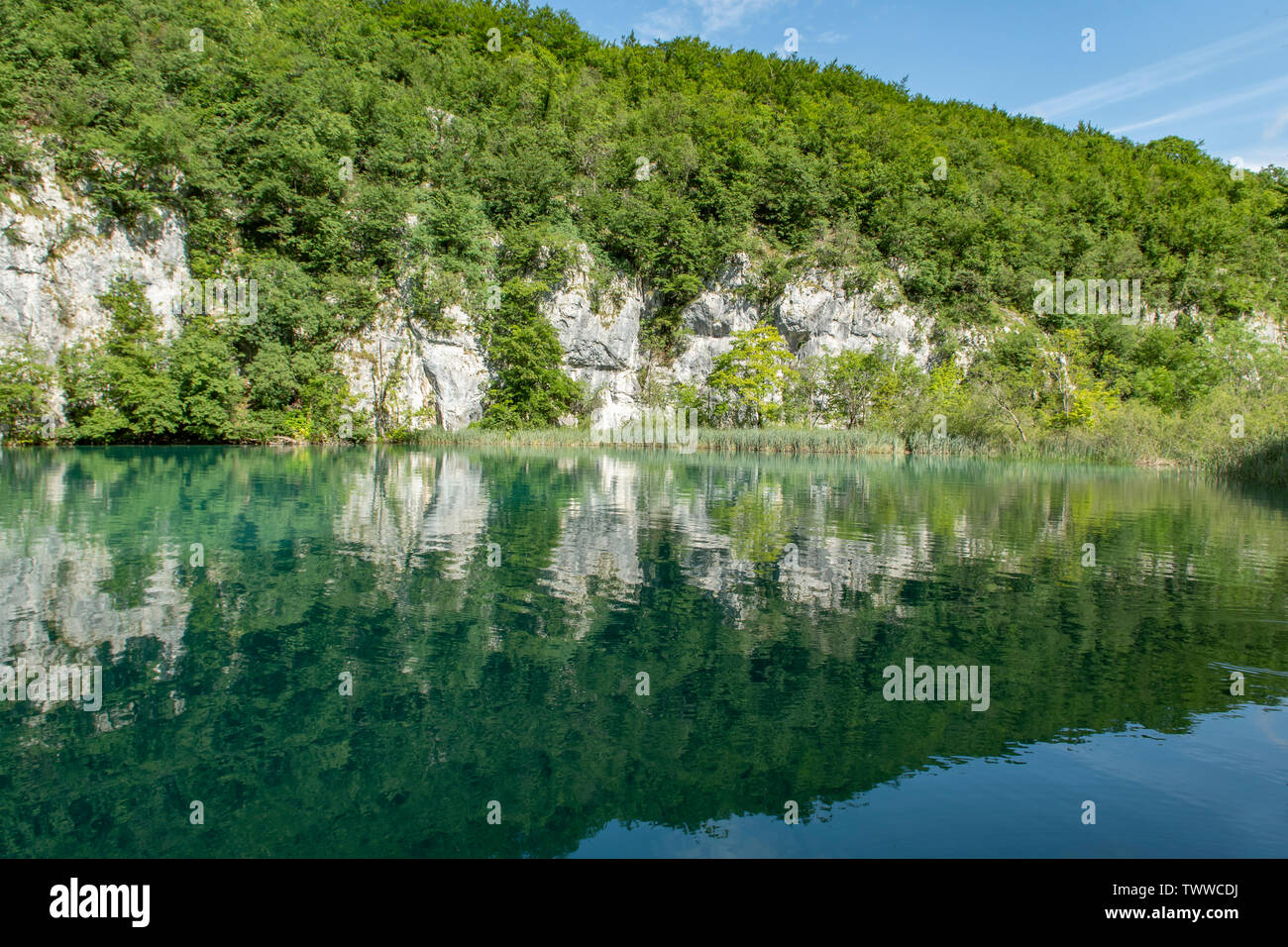 Lac Gavanovac, les lacs de Plitvice NP, Croatie Banque D'Images