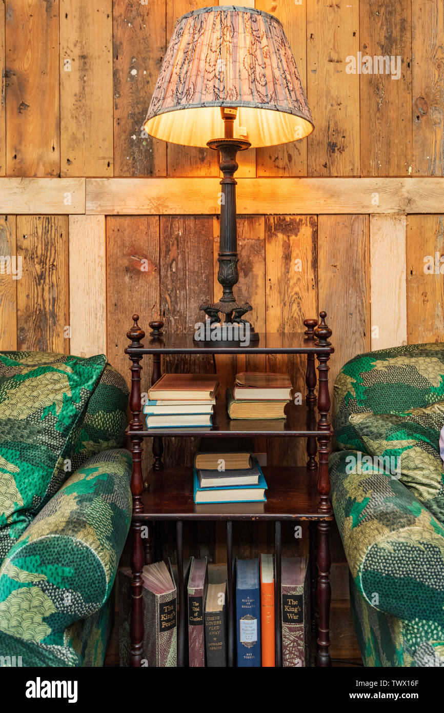 MALTON, Yorkshire, 16 JUIN 2019 : l'intérieur de la décoration célèbre Talbot Hotel à Malton, North Yorkshire, UK Banque D'Images