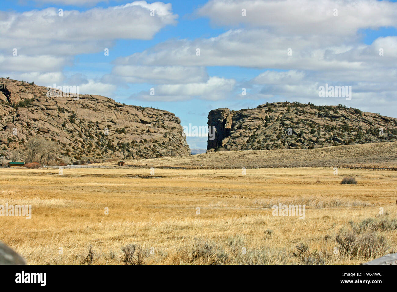 Devil's Gate - Wyoming Banque D'Images