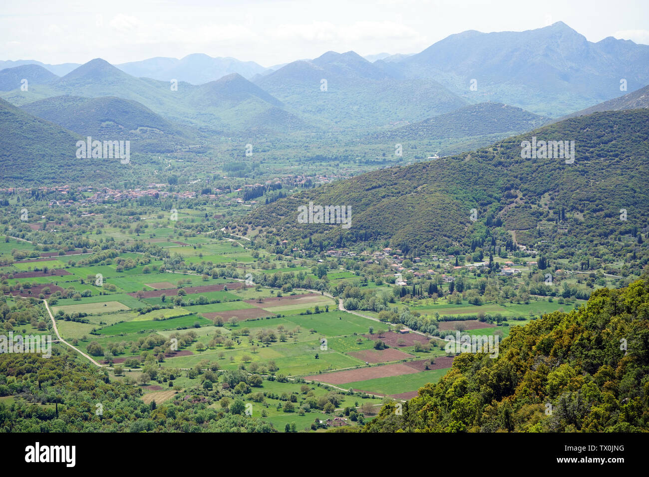 Valley près de Daras en Grèce Banque D'Images