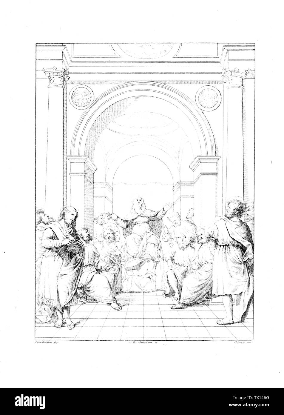 Livre Chrétien. Ancienne image Banque D'Images