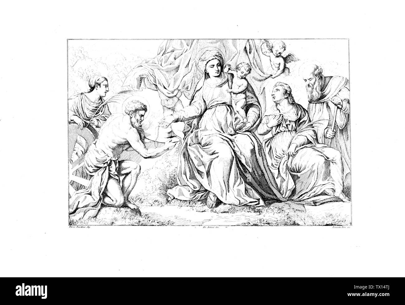 Livre Chrétien. Ancienne image Banque D'Images