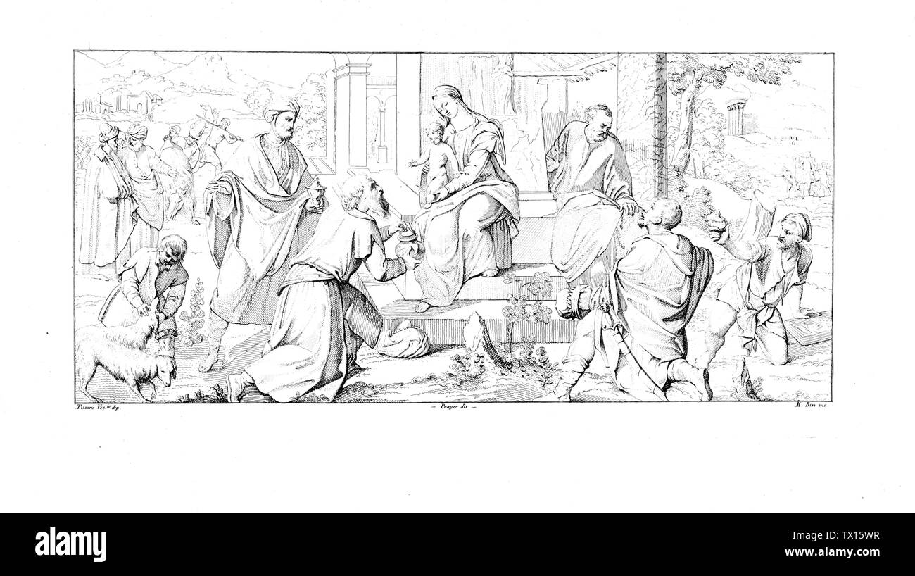 Livre Chrétien. Ancienne image Banque D'Images