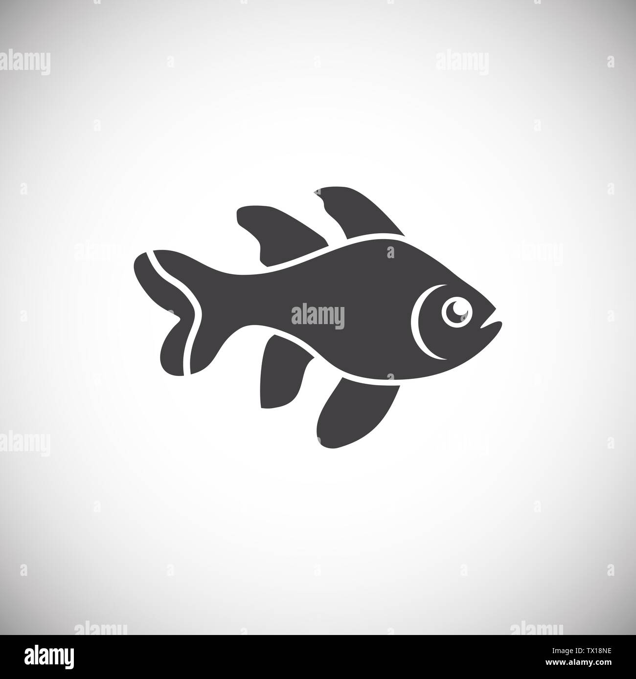 Les poissons de fond sur l'icône de graphique et web design. Simple illustration. Concept Internet symbole de bouton site web ou application mobile. Illustration de Vecteur