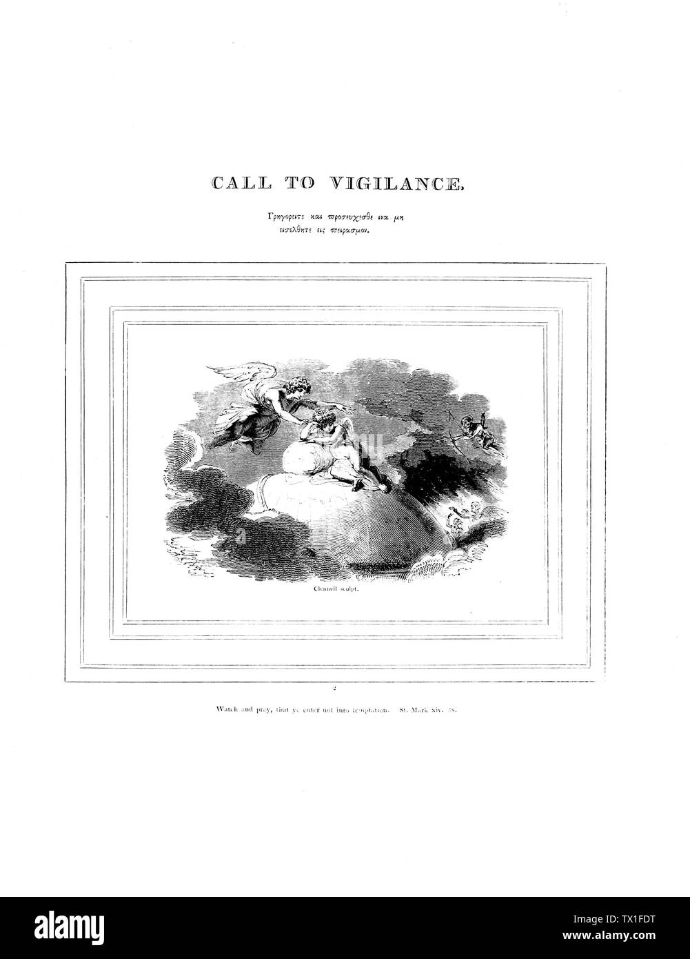 Livre Chrétien. Ancienne image Banque D'Images