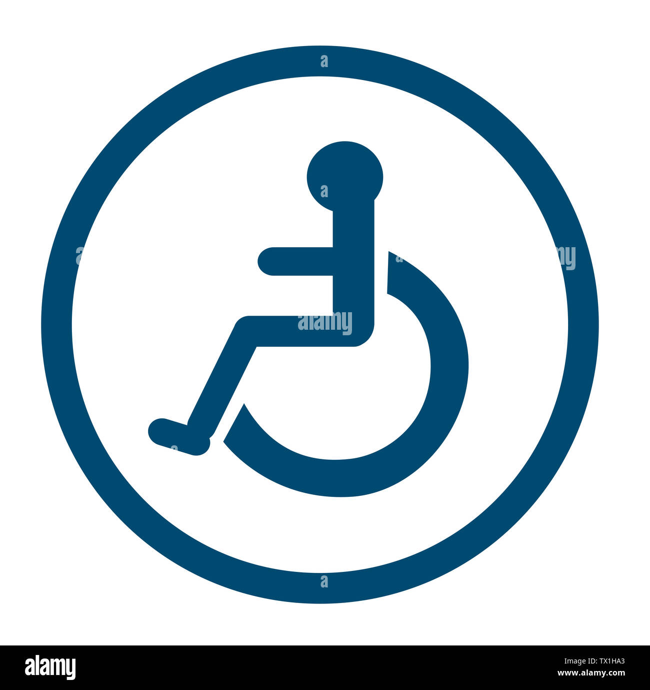 Salle de bains pour personnes handicapées à mobilité réduite , salle de bains , toilettes signes Banque D'Images