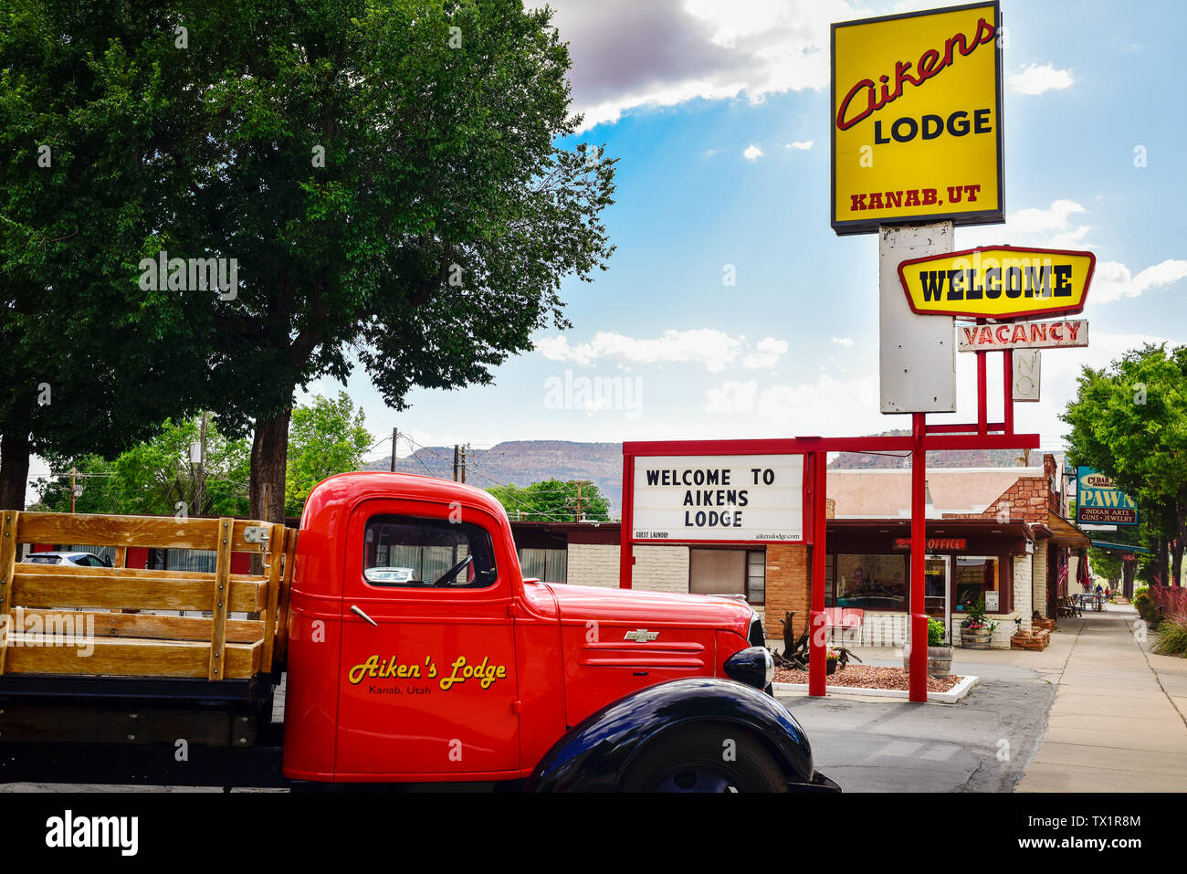 Aikens Lodge Motel, Kanab, Utah Banque D'Images