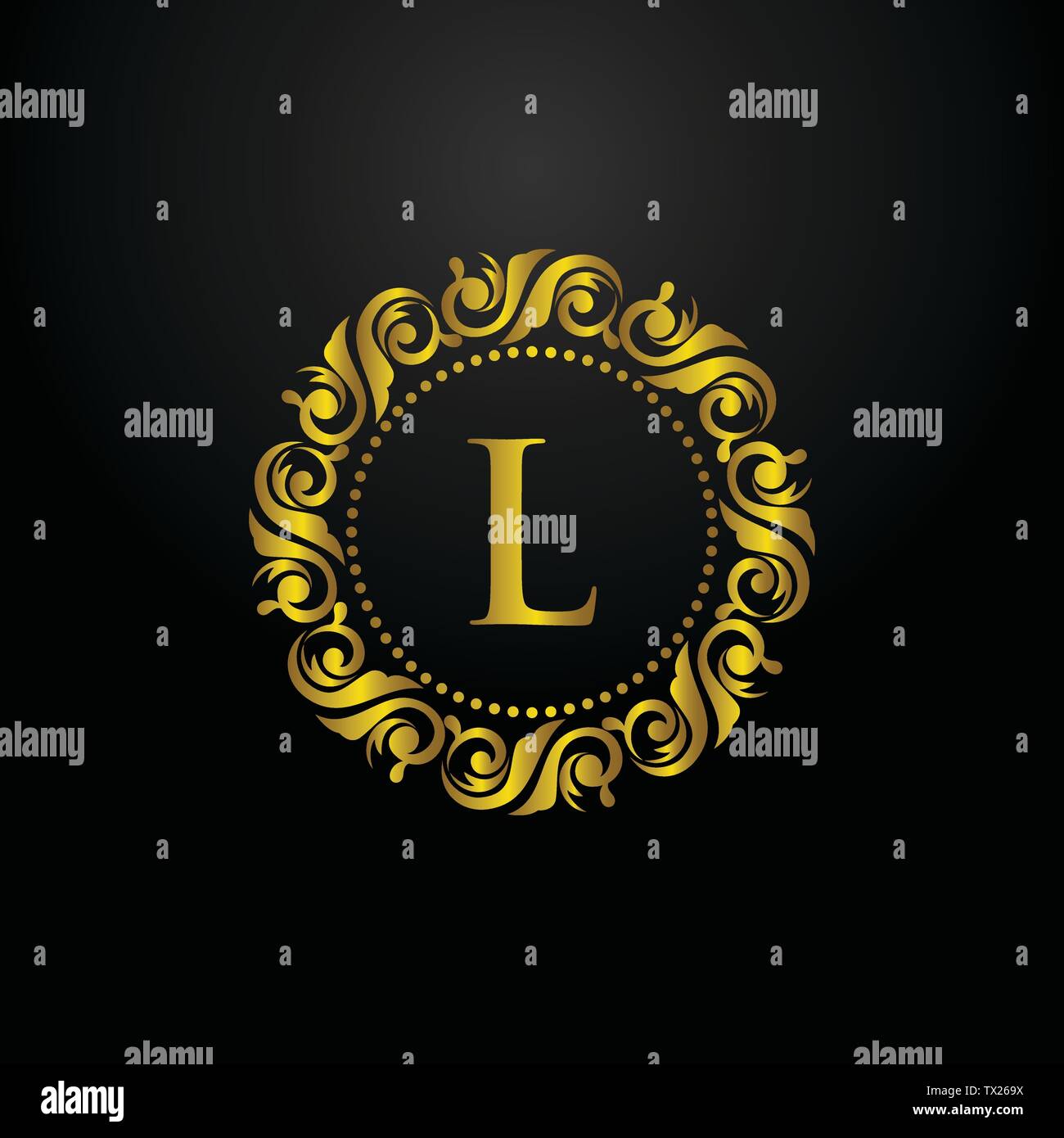 Logo de luxe, lettre L, logo, logo classique et élégant pour l'industrie et les entreprises, de l'intérieur,logo,logo crest logo décoration ornement,logo, un spa Illustration de Vecteur
