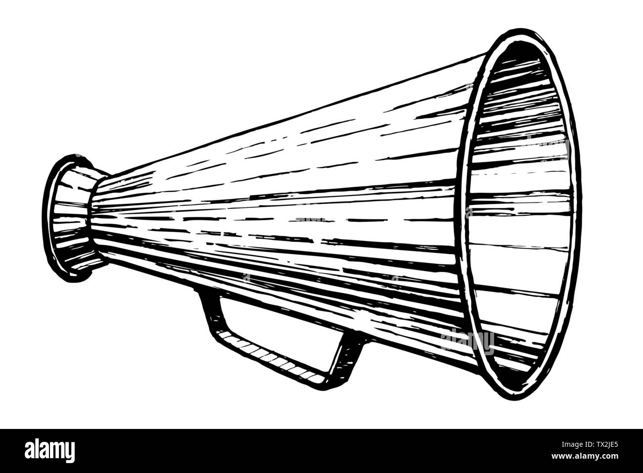 Haut Parleur Retro Croquis Image Vectorielle Stock Alamy