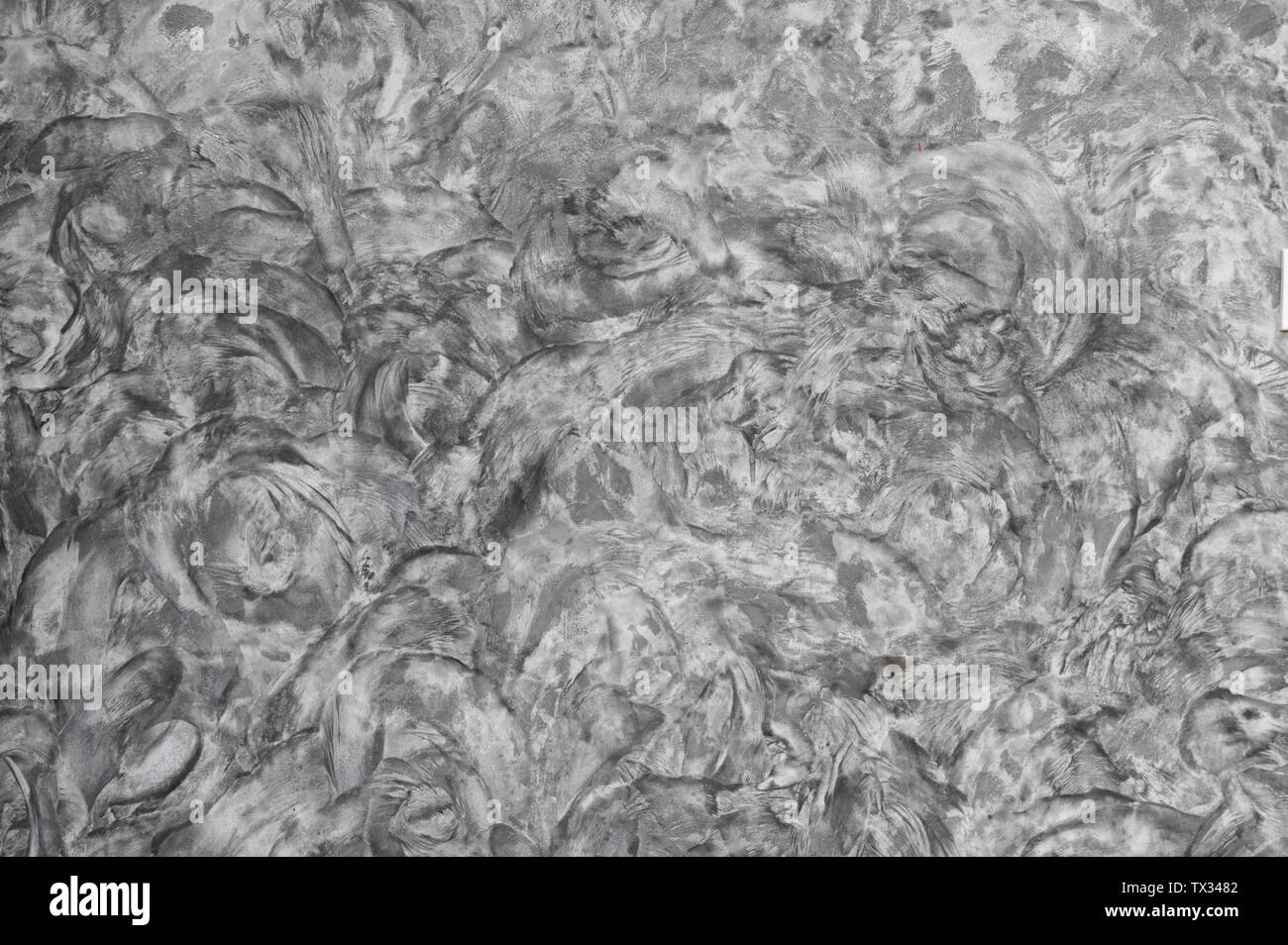 Résumé noir gris ciment plâtre wall background Banque D'Images