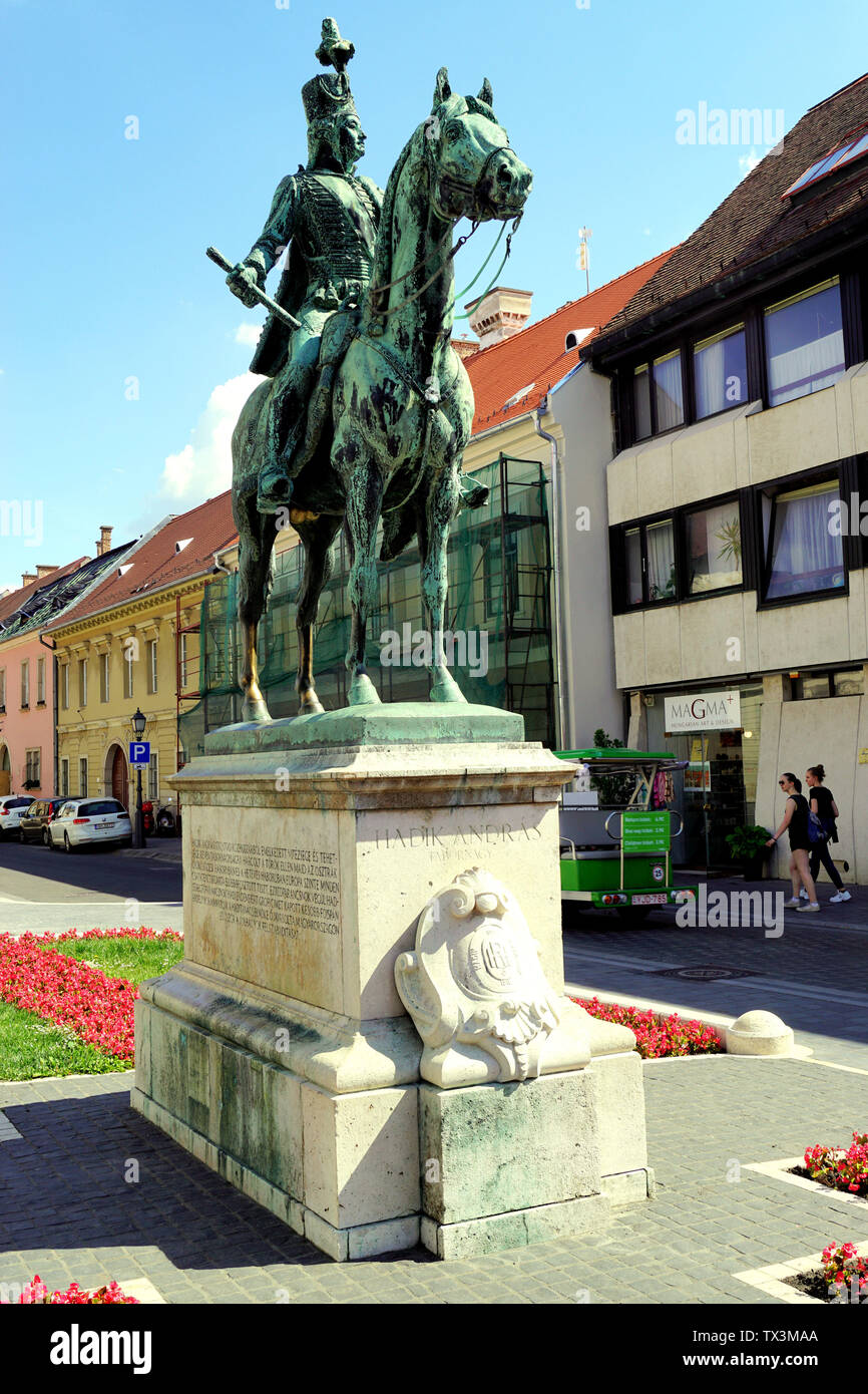 Le Bastion des Pêcheurs statue, Budapest, Hongrie Banque D'Images