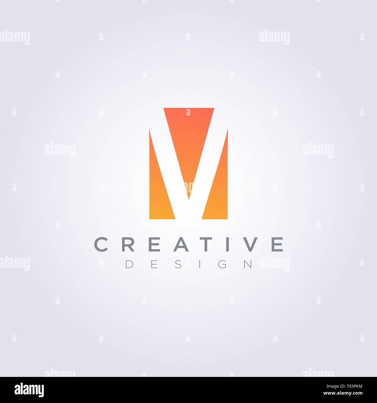 Lettre V Vector Illustration Design Clipart Logo Symbol Modèle. Illustration de Vecteur