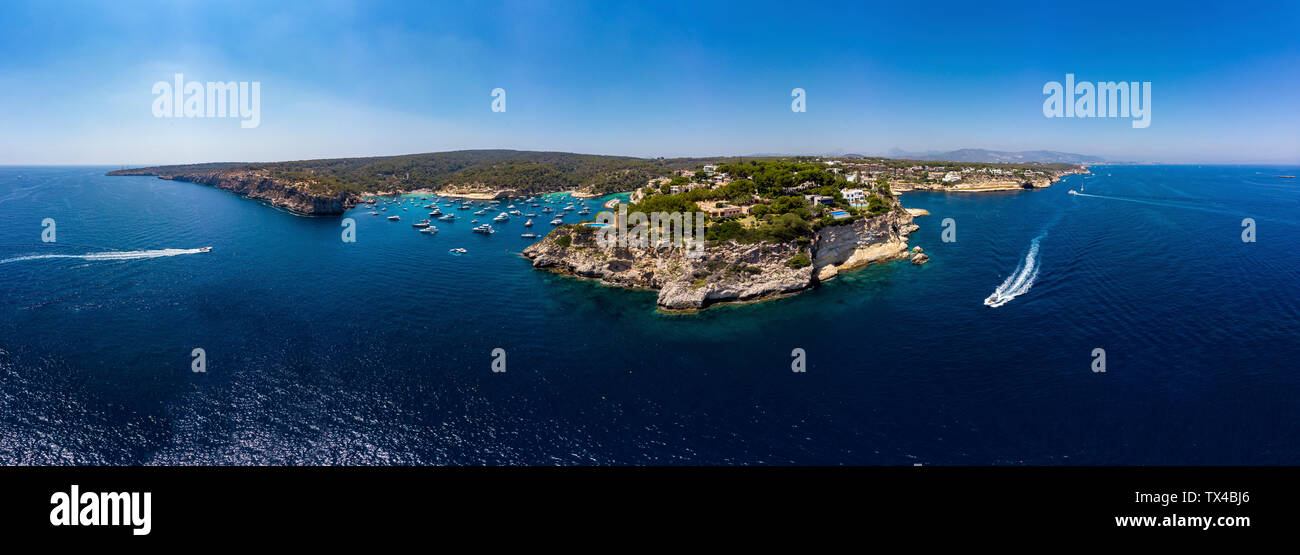Espagne, Majorque, Palma de Mallorca, vue aérienne de la région et d'El Toro, Calvia Portals Vells Banque D'Images