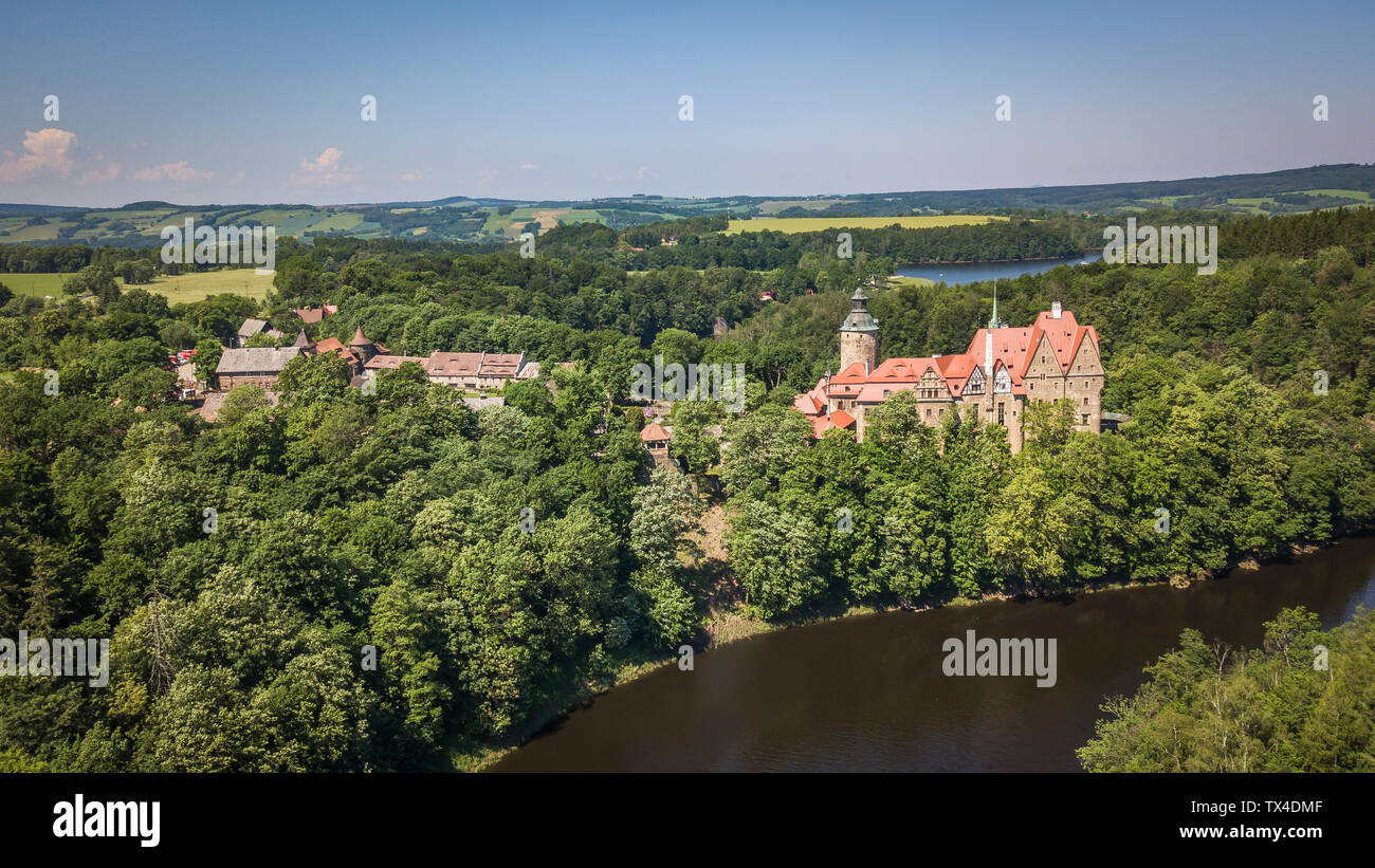 Château Czocha en été Banque D'Images